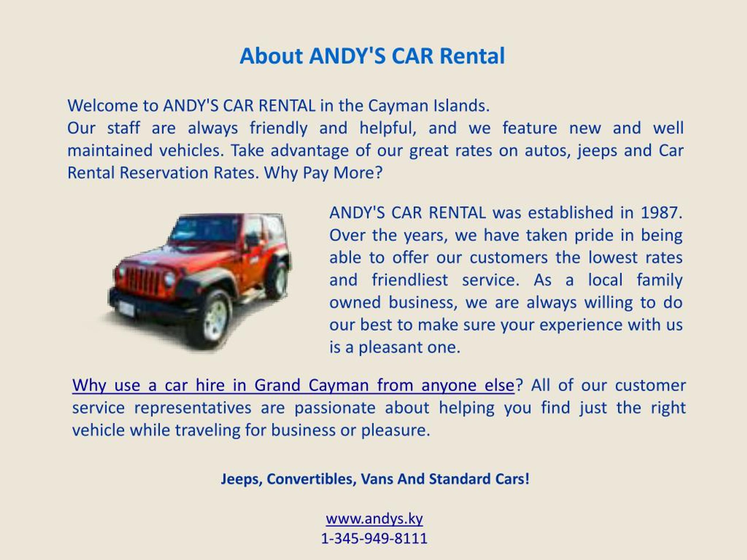 PPT Get Around the Cayman Islands with a Reliable Car Rental Service PowerPoint Presentation