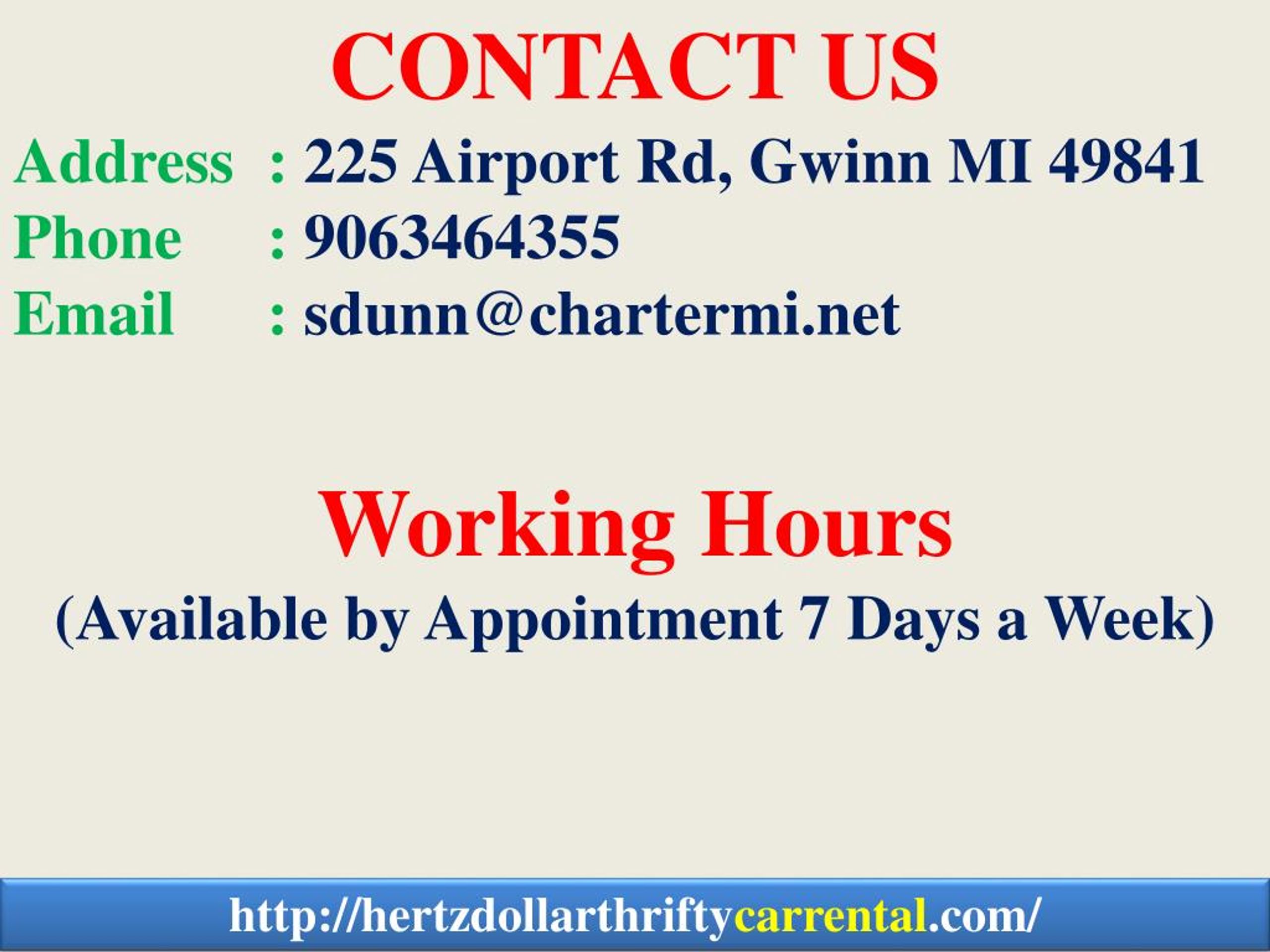 PPT Car Rental Services Gwinn MI PowerPoint Presentation, free download ID7373460