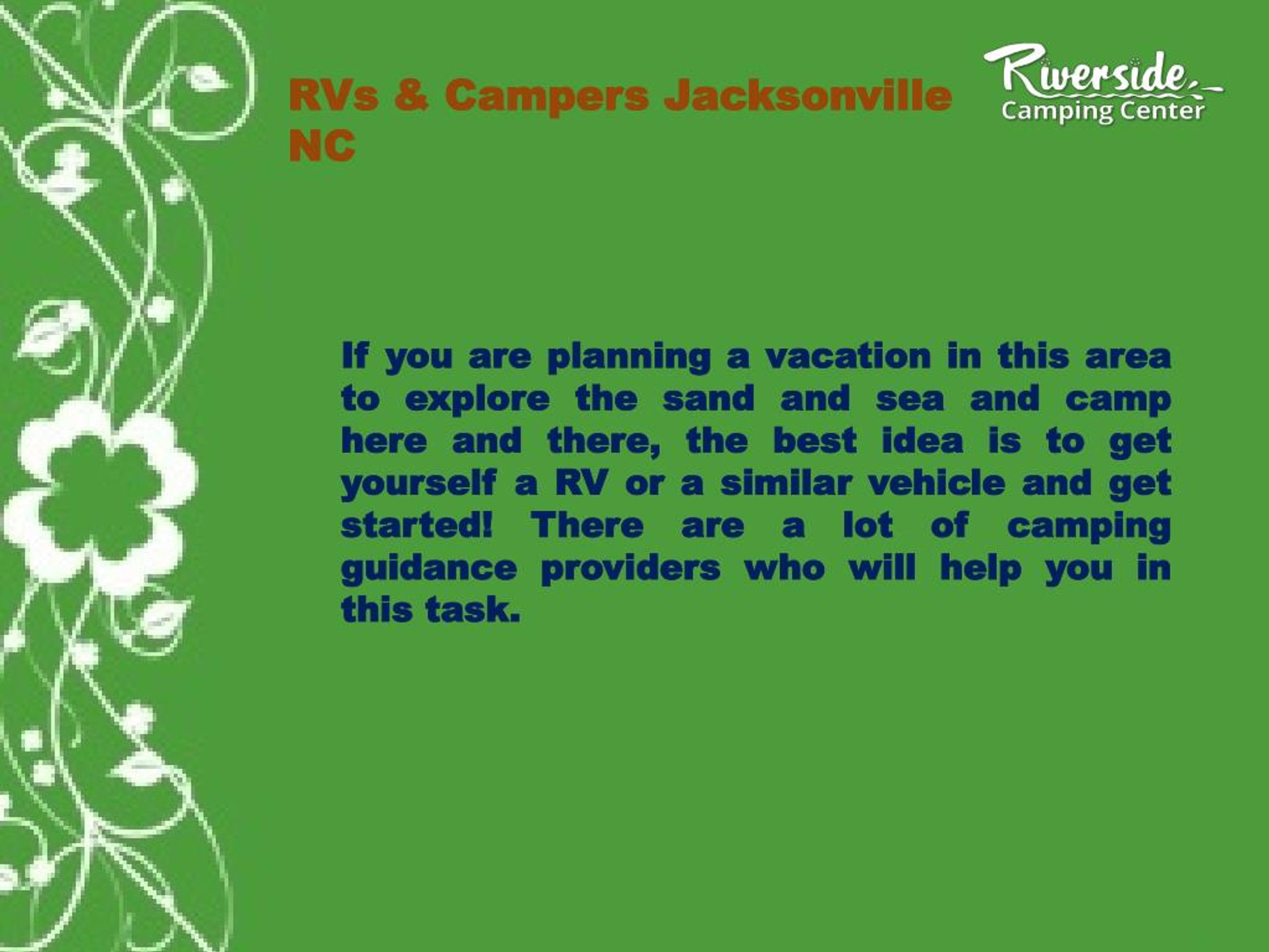 PPT RVs & Campers for Sale in Jacksonville, NC PowerPoint