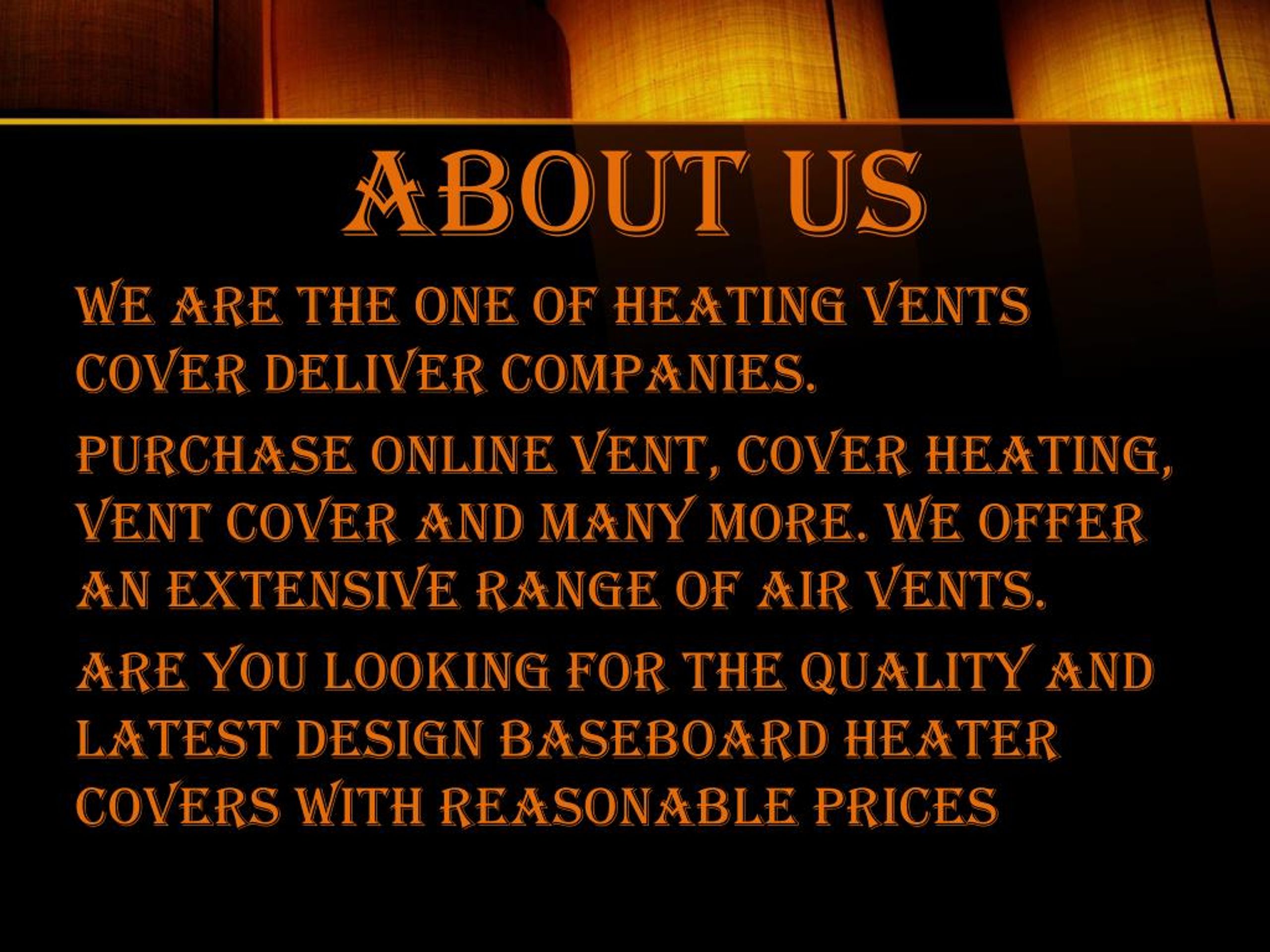 PPT Heating Vent Cover PowerPoint Presentation, free download ID7374095