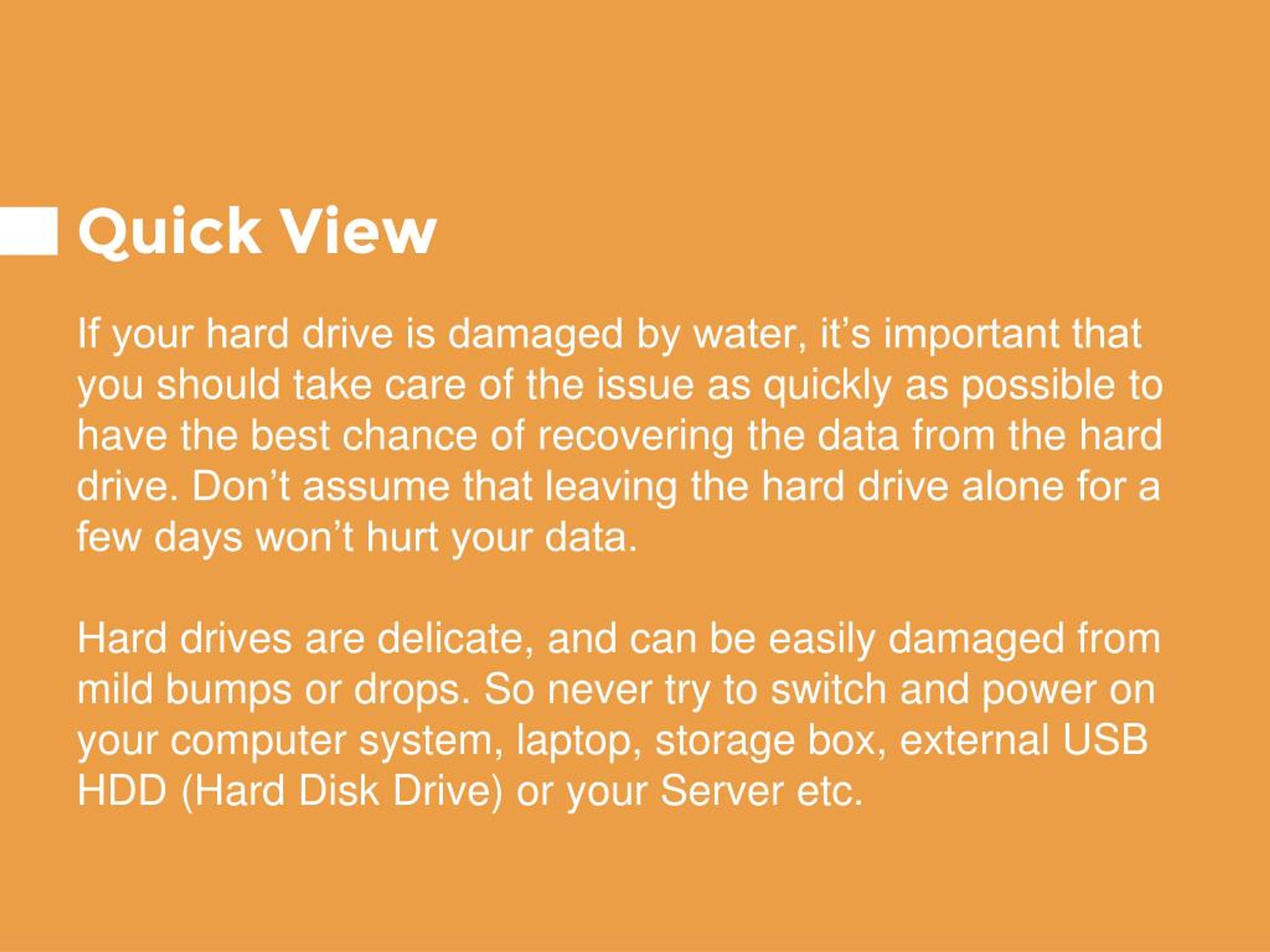 PPT Wet Damaged Hard Drive Devices Do's and Don't's PowerPoint Presentation ID7374212