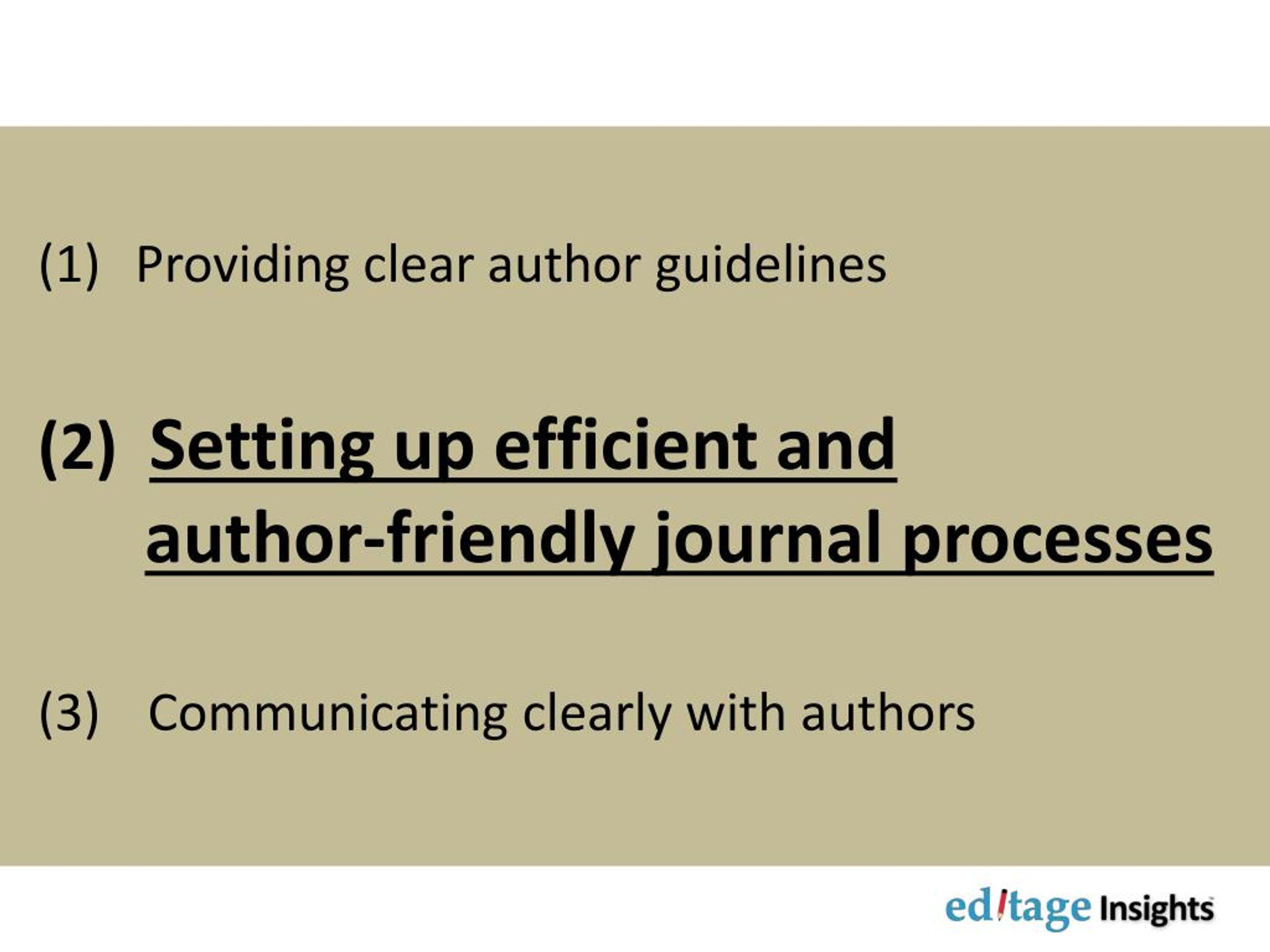 PPT Responsibilities of journal editors towards authors PowerPoint Presentation ID7375133
