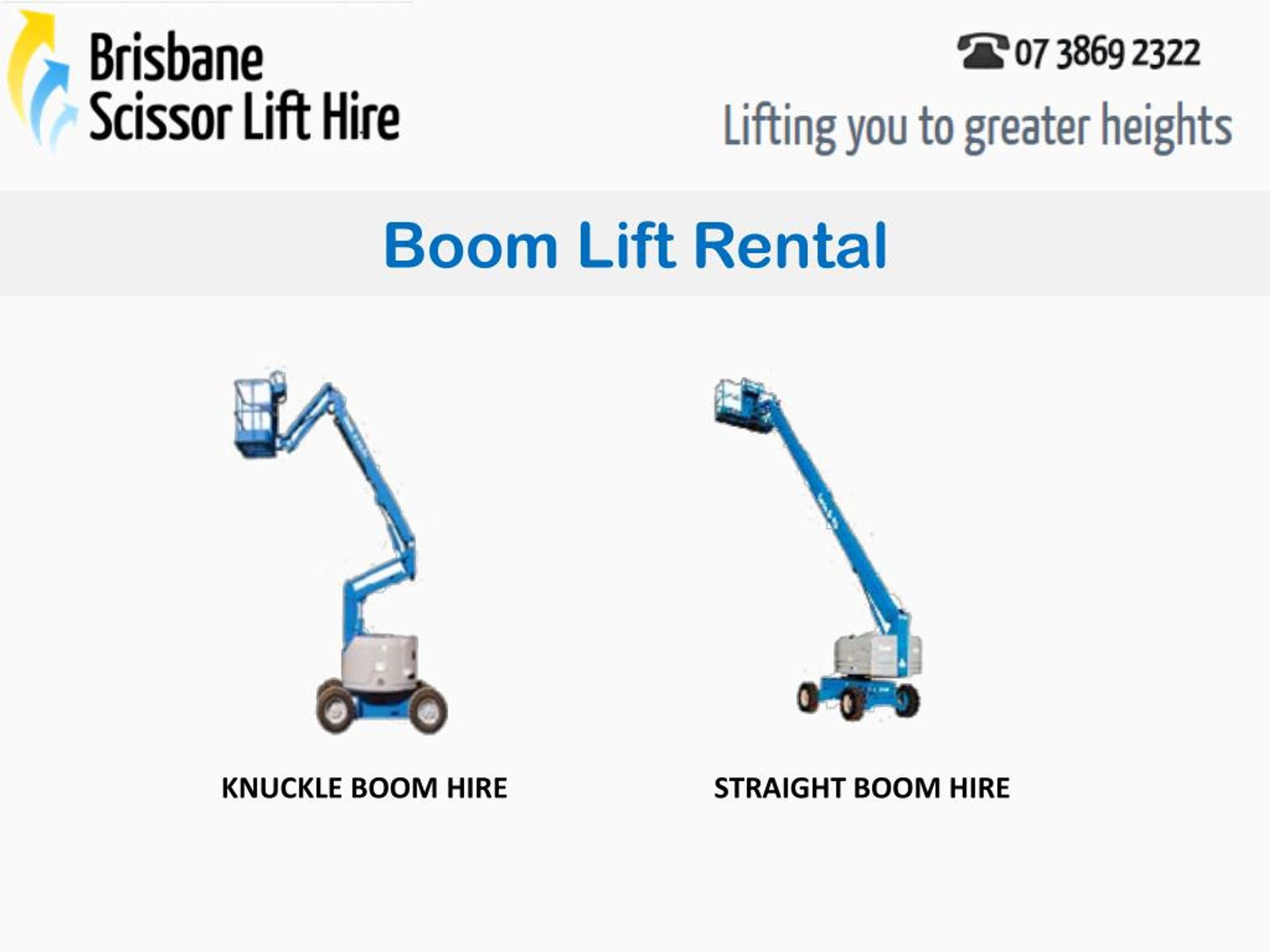 PPT Hire Boom Lift Rental Brisbane Scissor Lift Hire PowerPoint