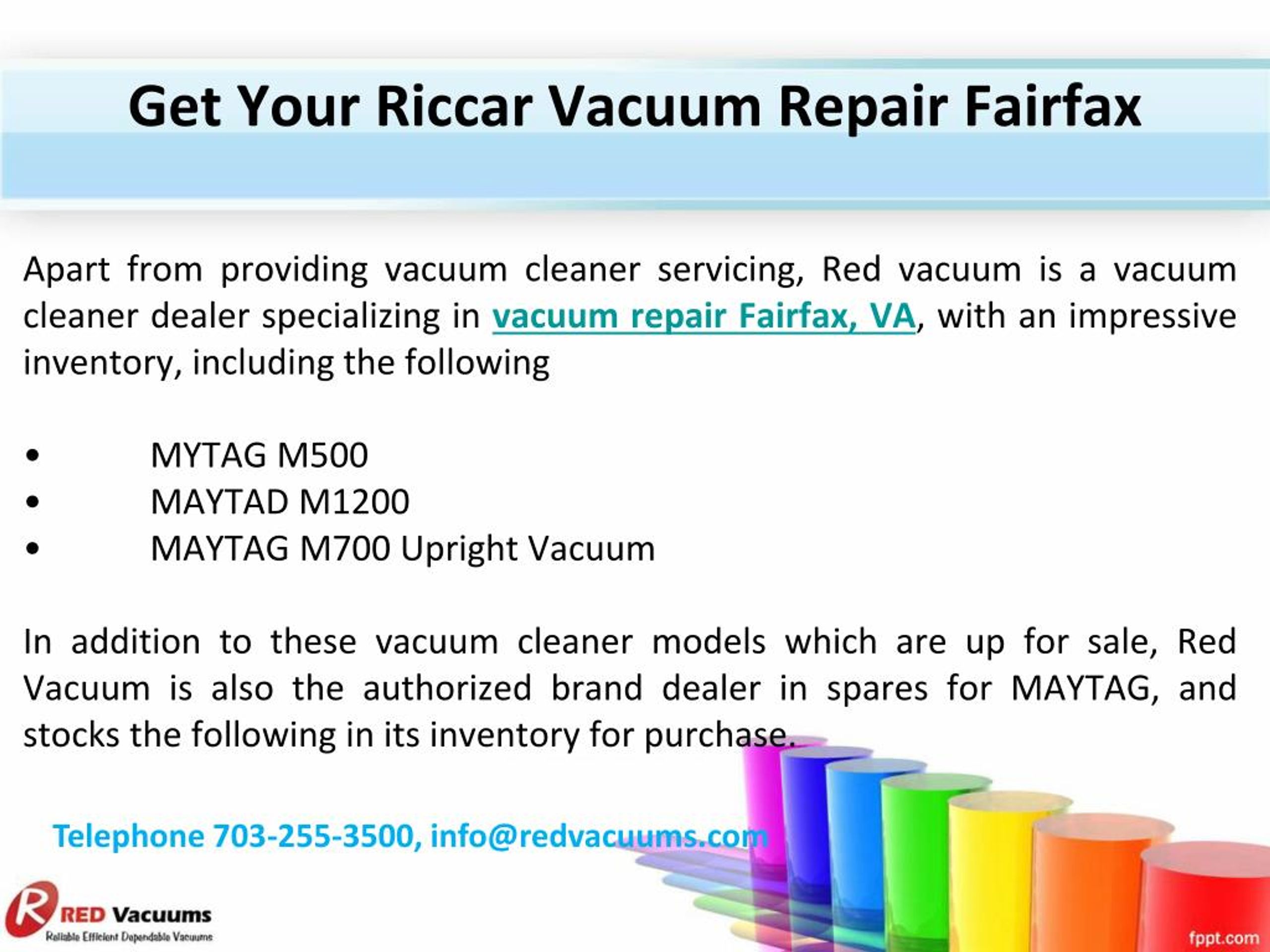 PPT Get Your Riccar Vacuum Repair Fairfax PowerPoint Presentation