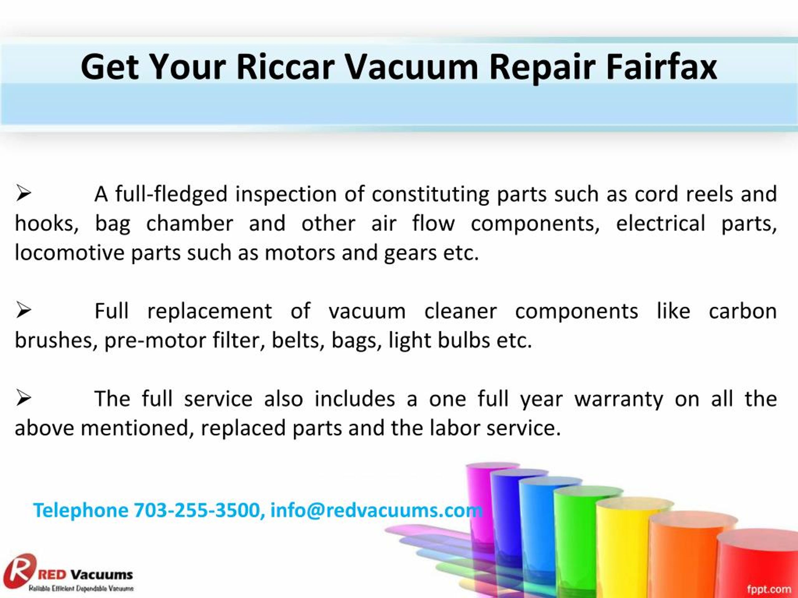 PPT Get Your Riccar Vacuum Repair Fairfax PowerPoint Presentation, free download ID7378751