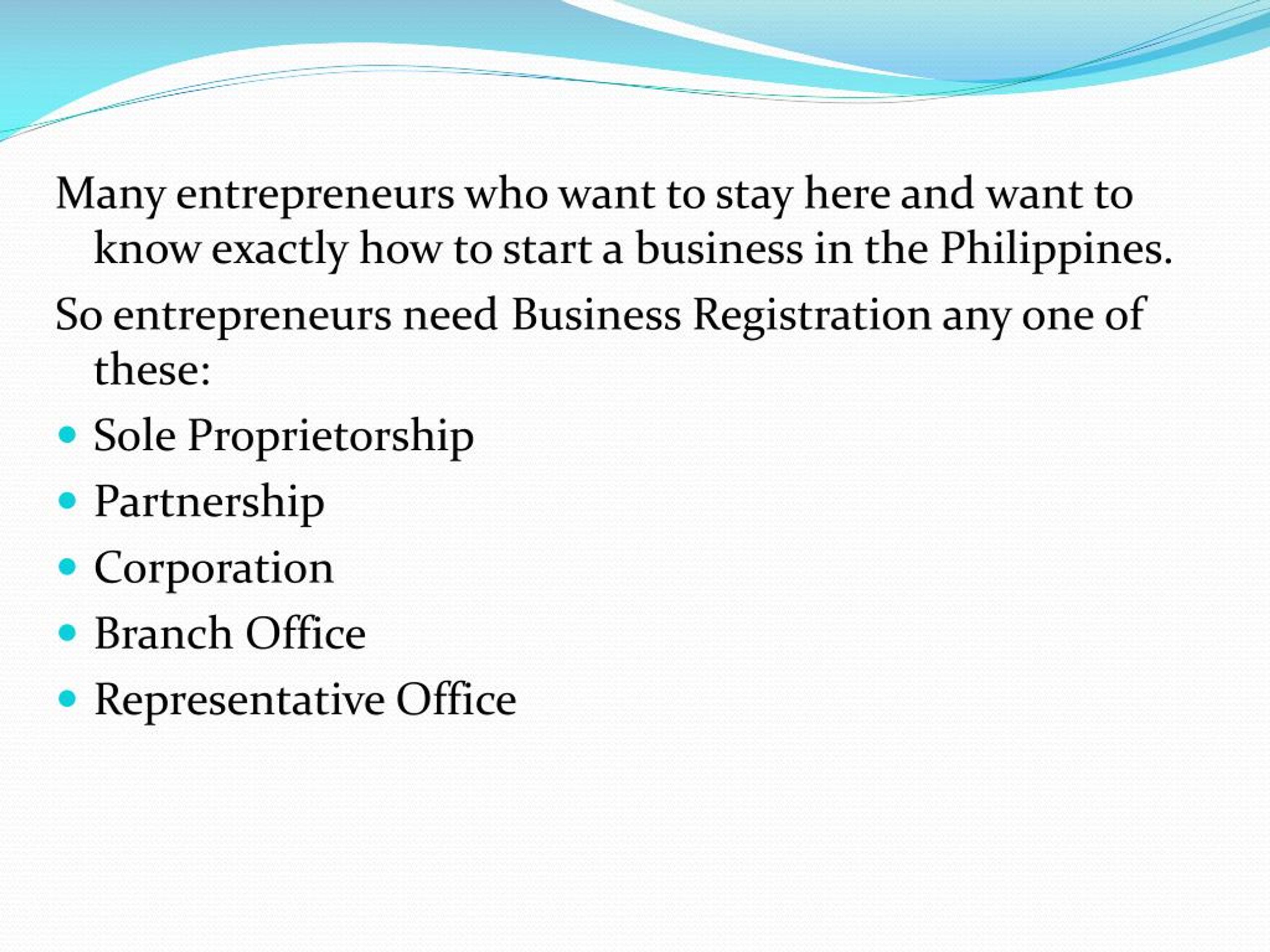 PPT How to Start a Business in the Philippines PowerPoint Presentation ID7379259