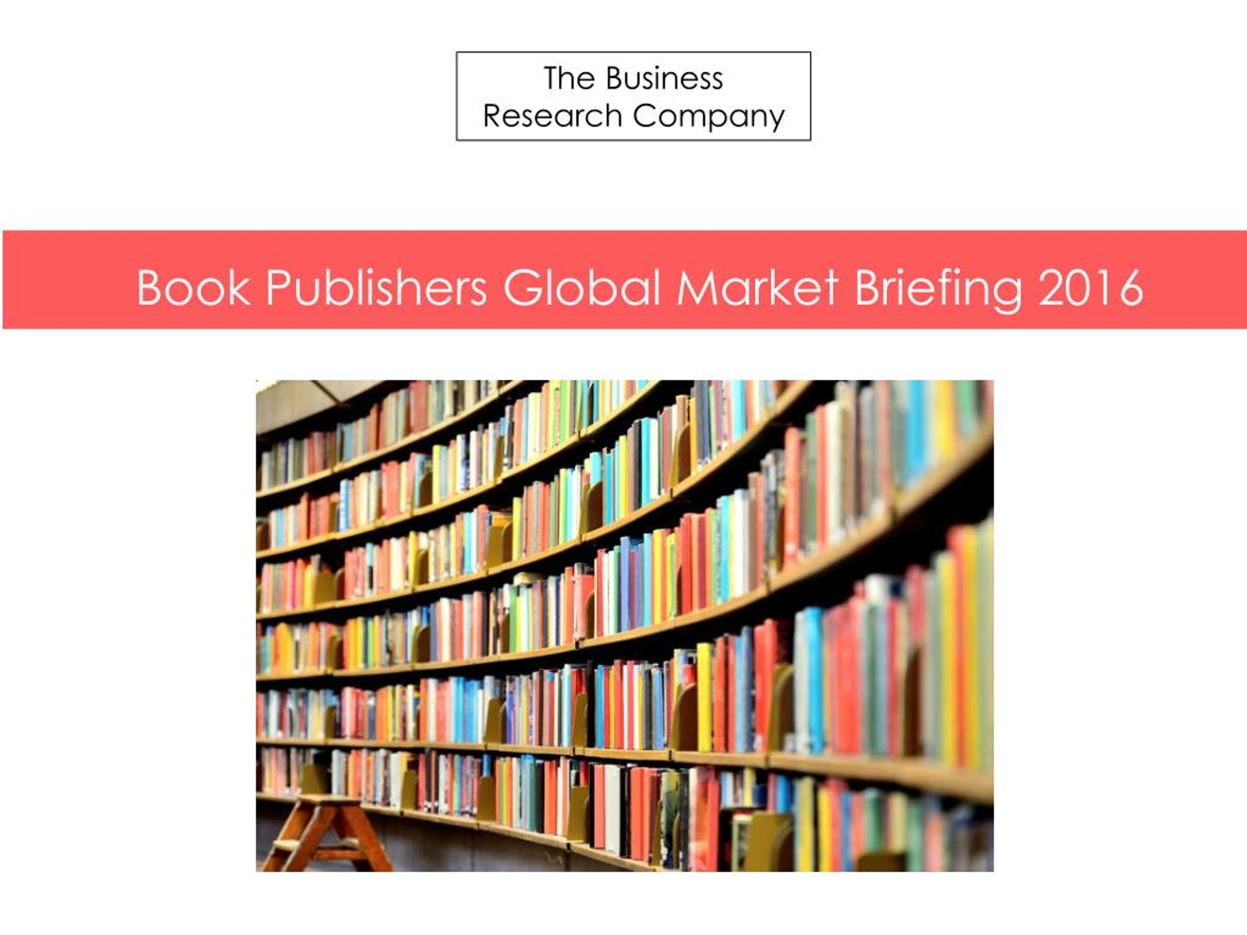 PPT Book Publishers GMB Report 2016 Table of Contents PowerPoint