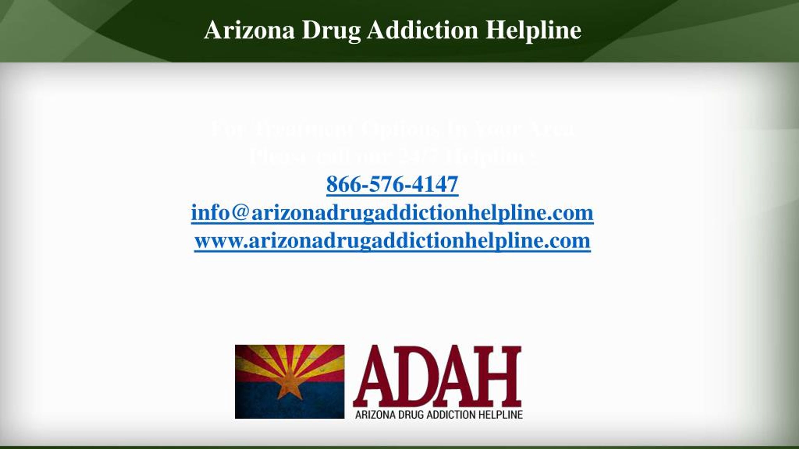 PPT Arizona Drug Addiction Helpline PowerPoint Presentation, free
