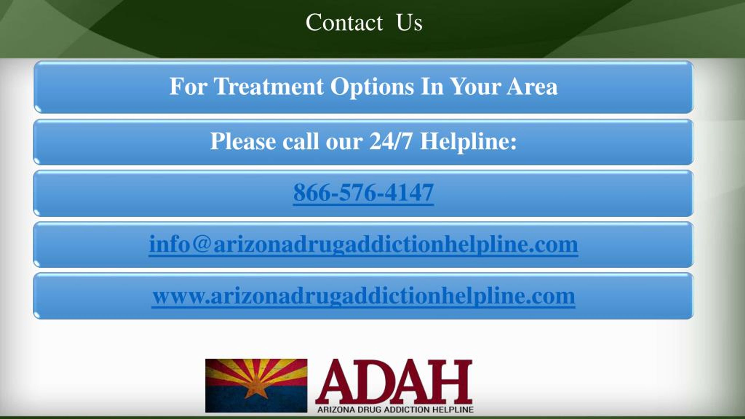 PPT Arizona Drug Addiction Helpline PowerPoint Presentation, free
