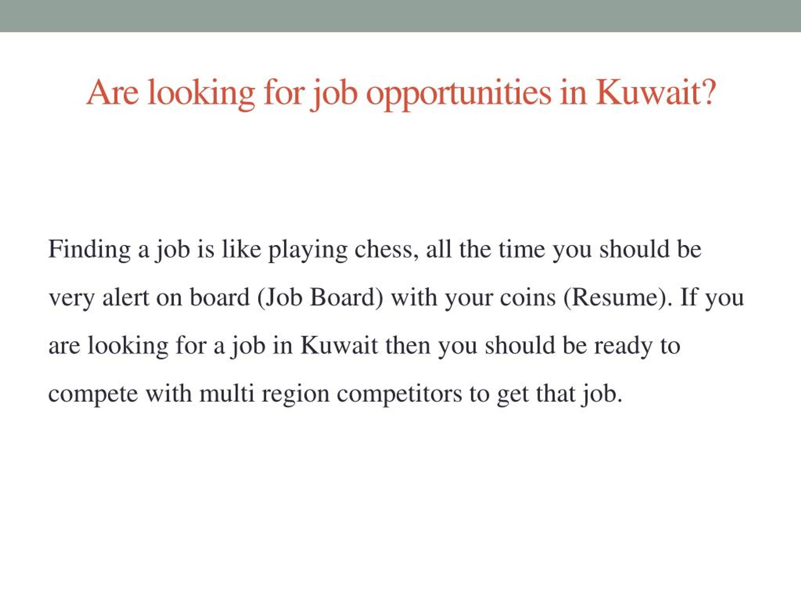PPT Jobs in Kuwait PowerPoint Presentation, free download ID7381710