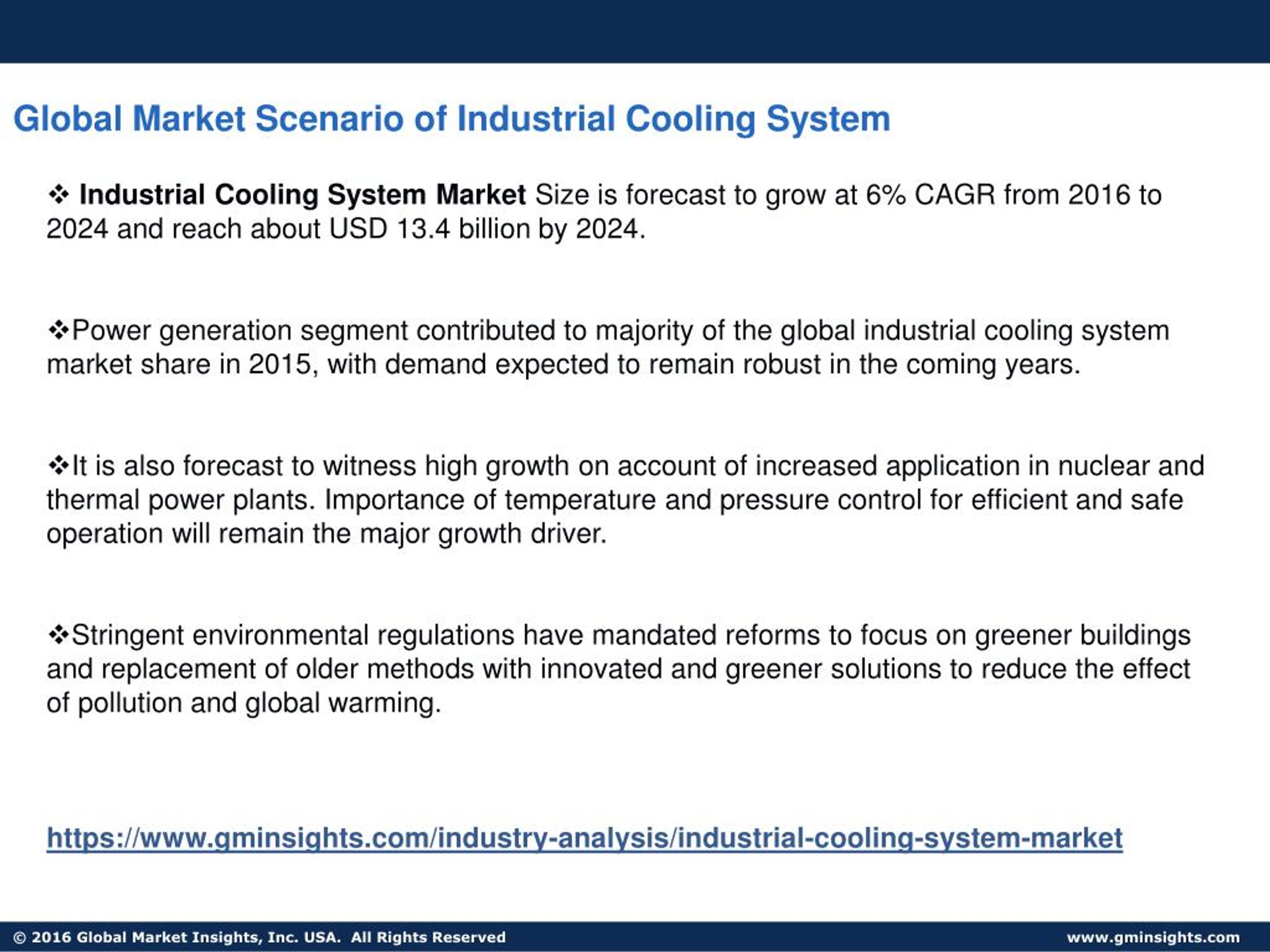 PPT PPTIndustrial Cooling System Market Global Market Insights, Inc