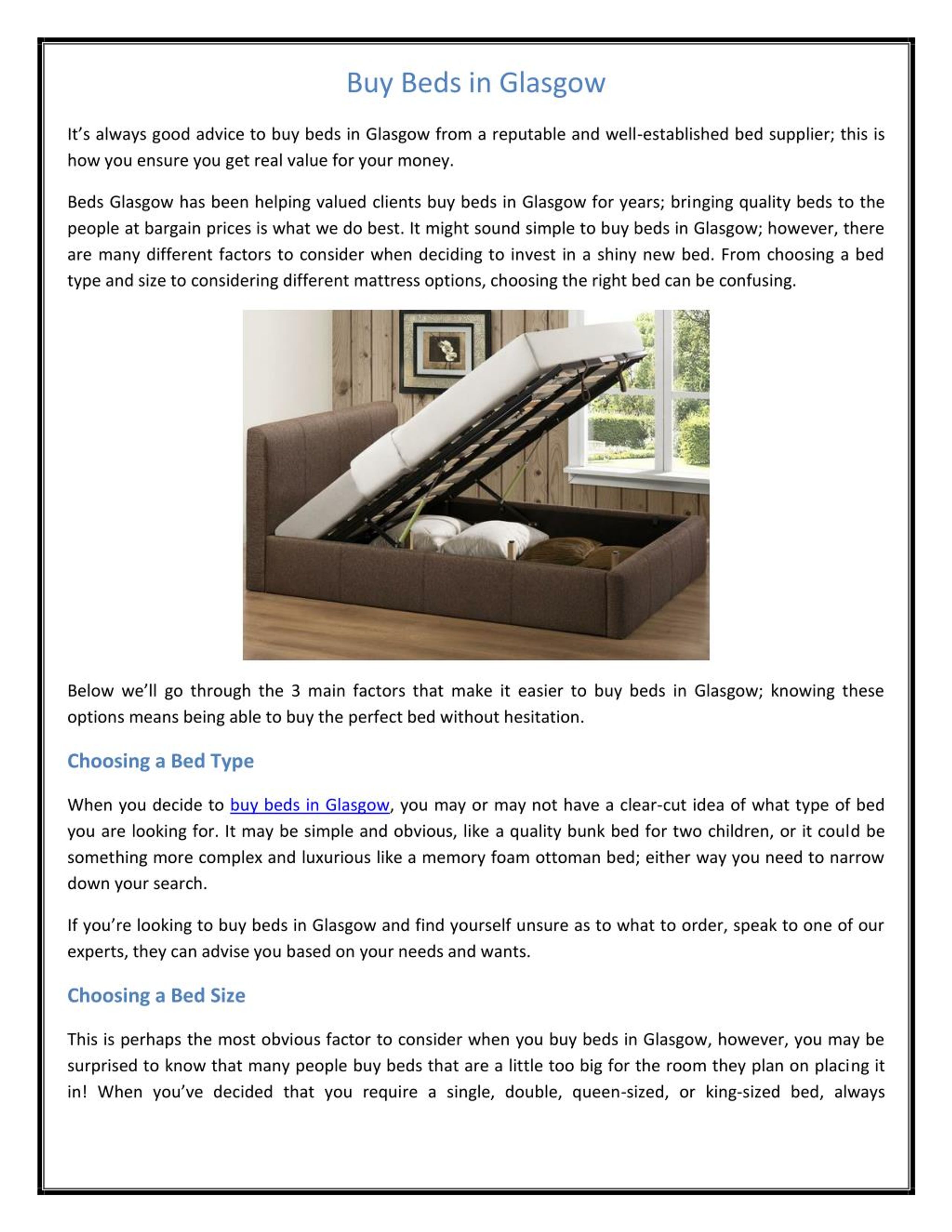 PPT buy beds in Glasgow PowerPoint Presentation, free download ID