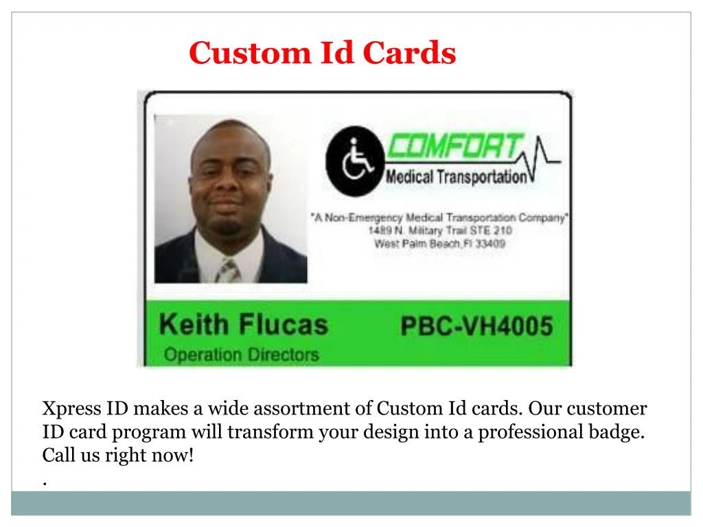 PPT Custom Id Cards PowerPoint Presentation ID7385836