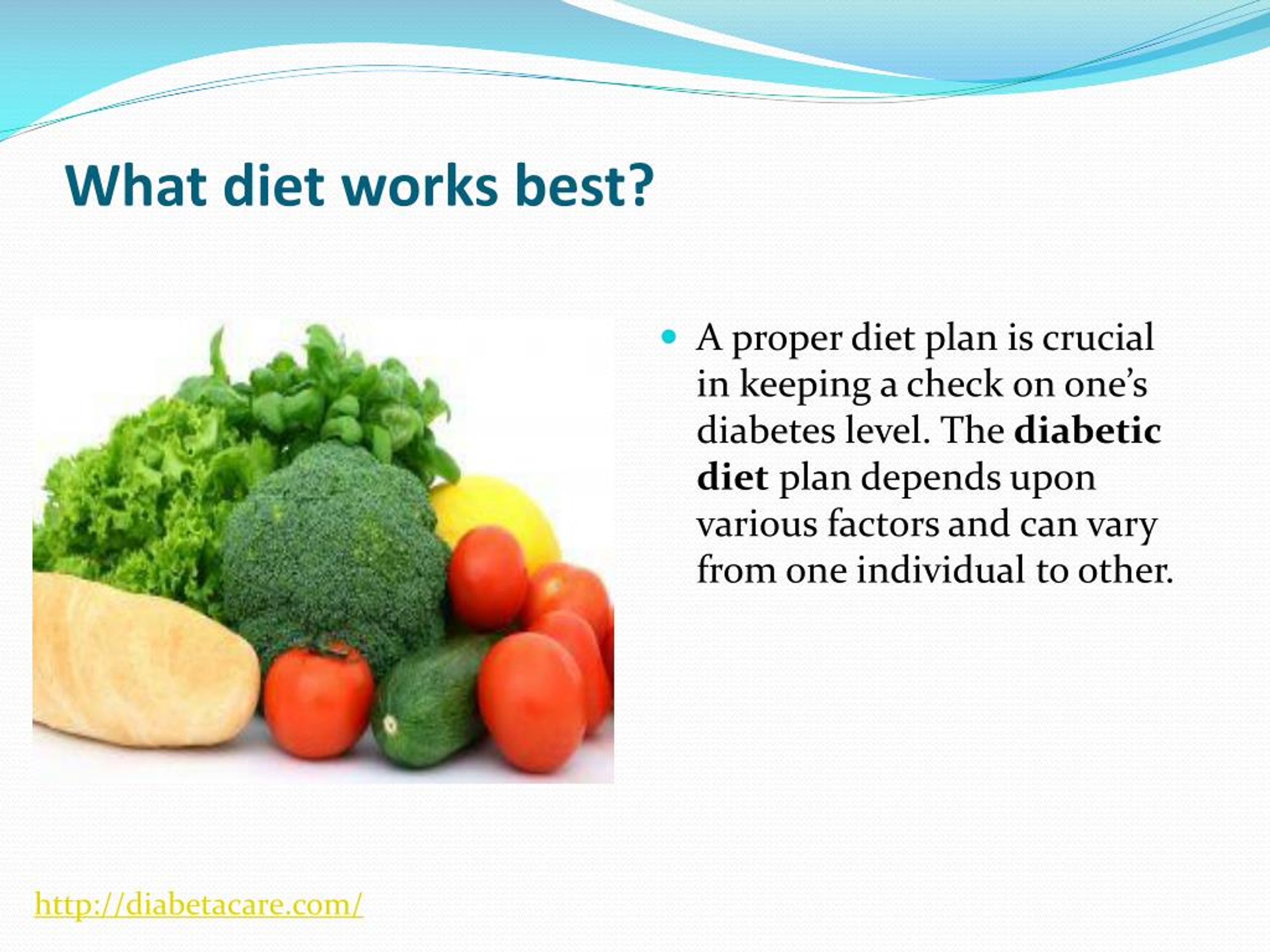 PPT Diabetes Diet Management Diabetacare PowerPoint Presentation