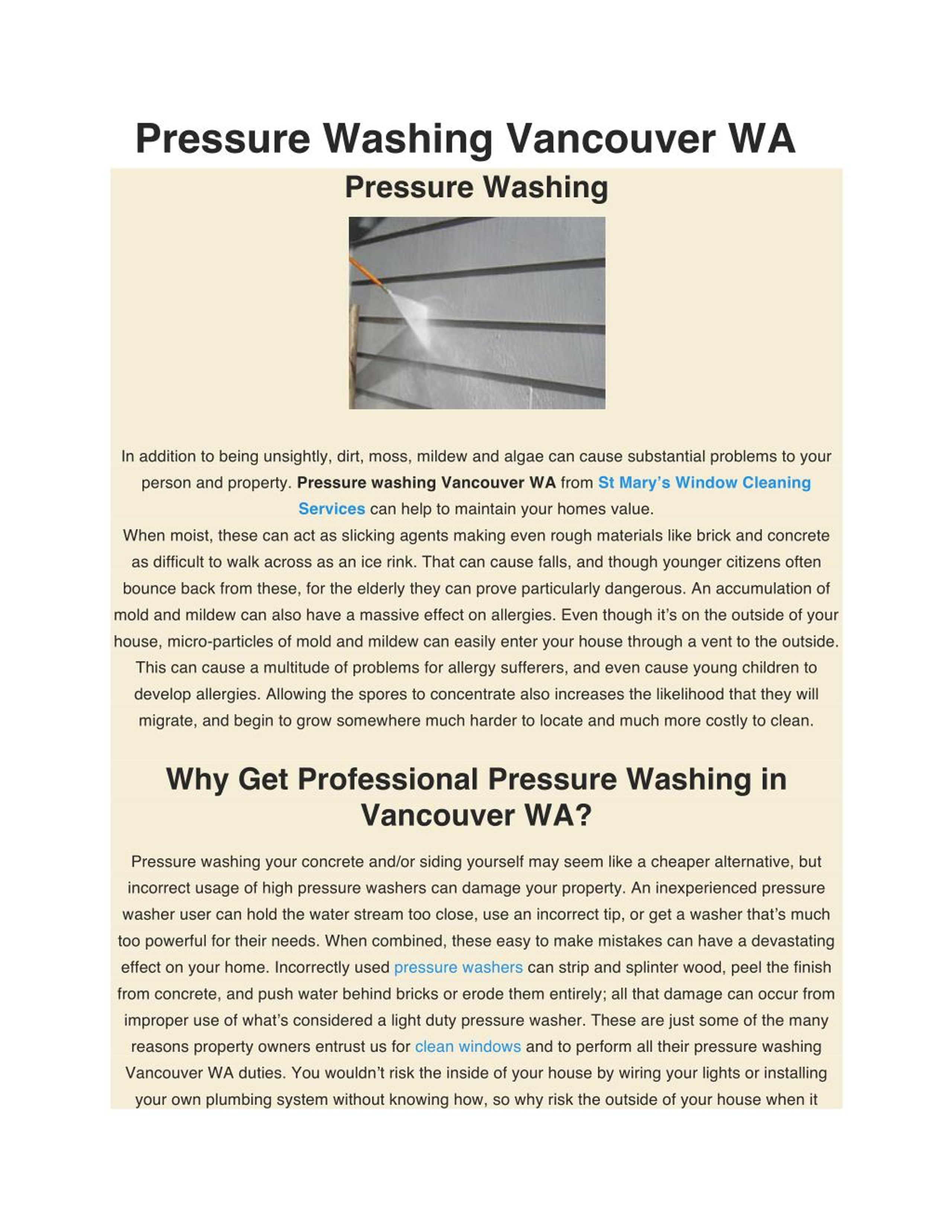 PPT Pressure Washing Vancouver WA PowerPoint Presentation, free