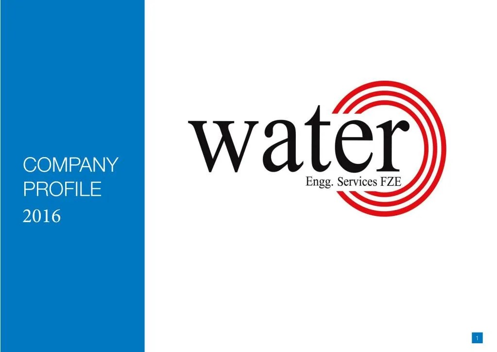 PPT Water Engineering Services Company profile PowerPoint