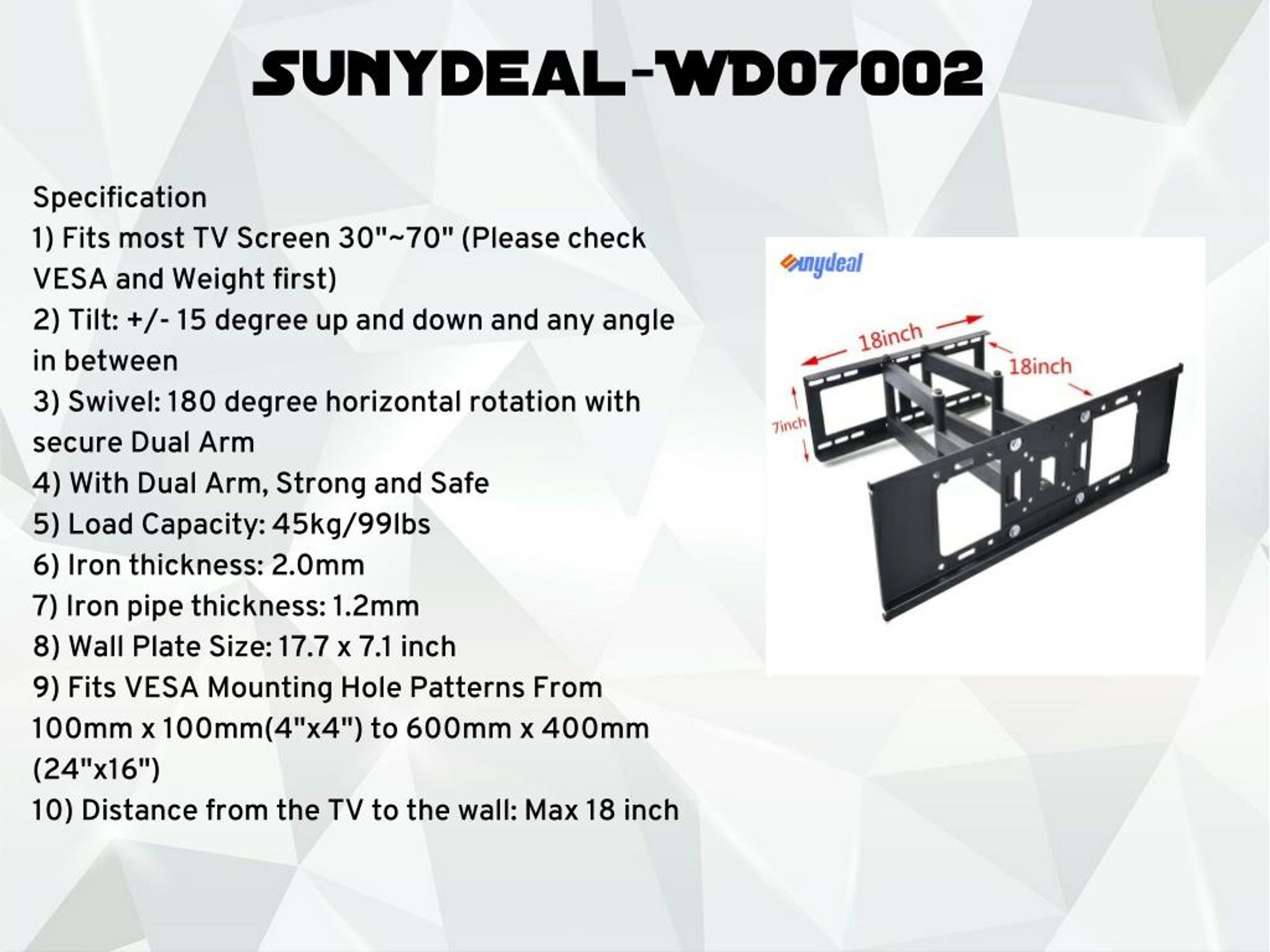 PPT Sunydeal TV Mount Bracket PowerPoint Presentation, free download