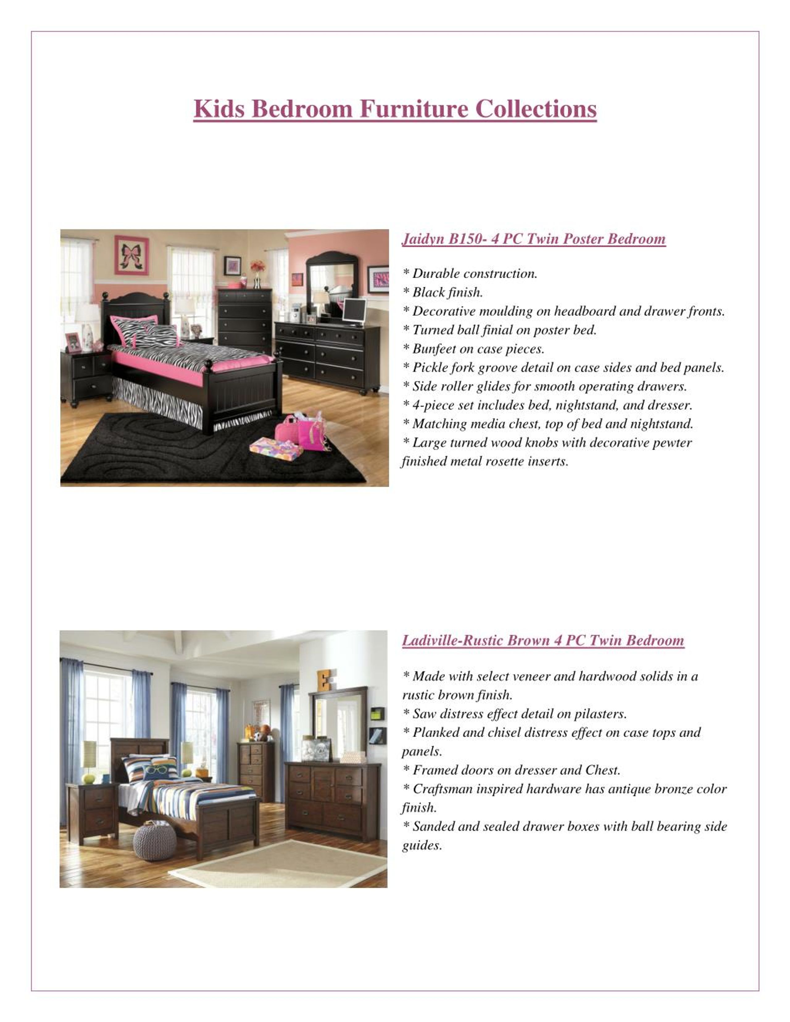 PPT Stylish Kids Bedroom Furniture at Leon Furniture Store in