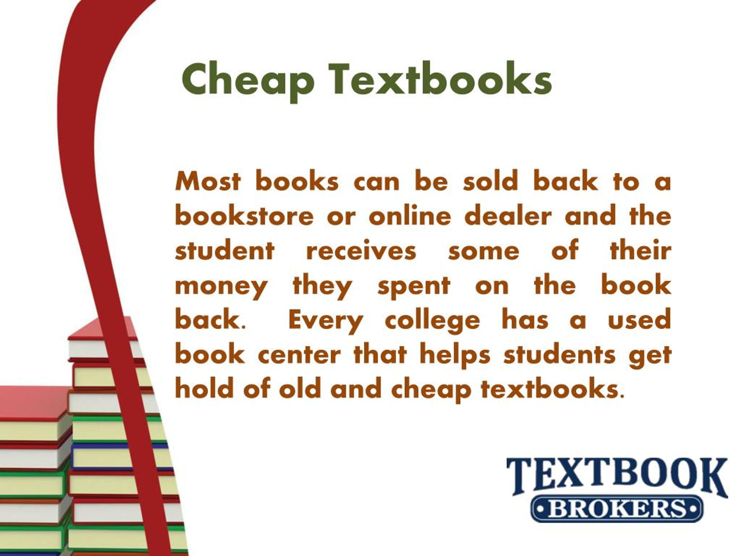 PPT Cheap Textbooks for Sale PowerPoint Presentation, free download