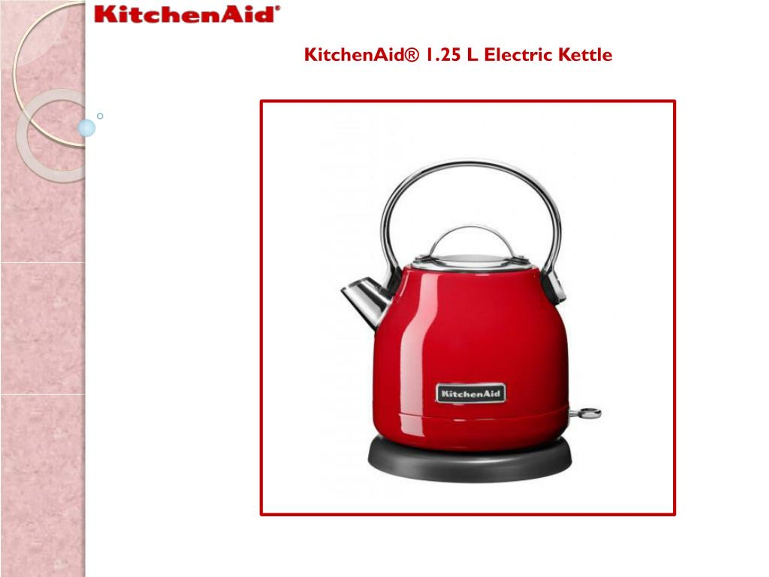 PPT KitchenAid 1.25 L Electric Kettle PowerPoint Presentation, free