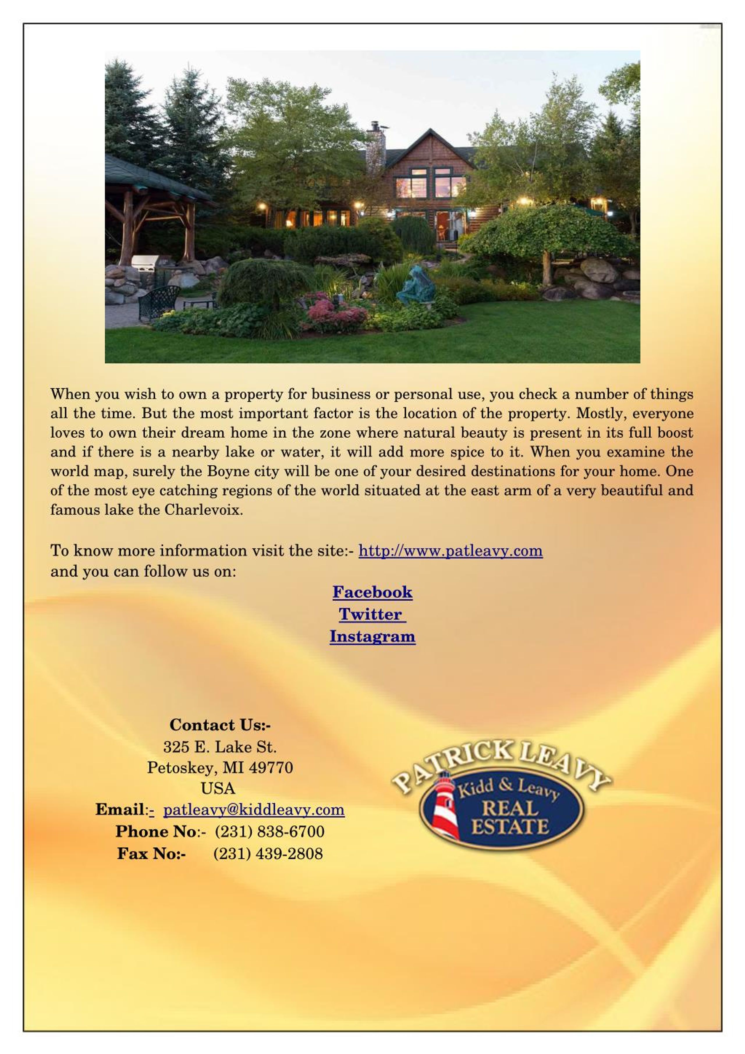 PPT Real Estate Northern Michigan PowerPoint Presentation, free