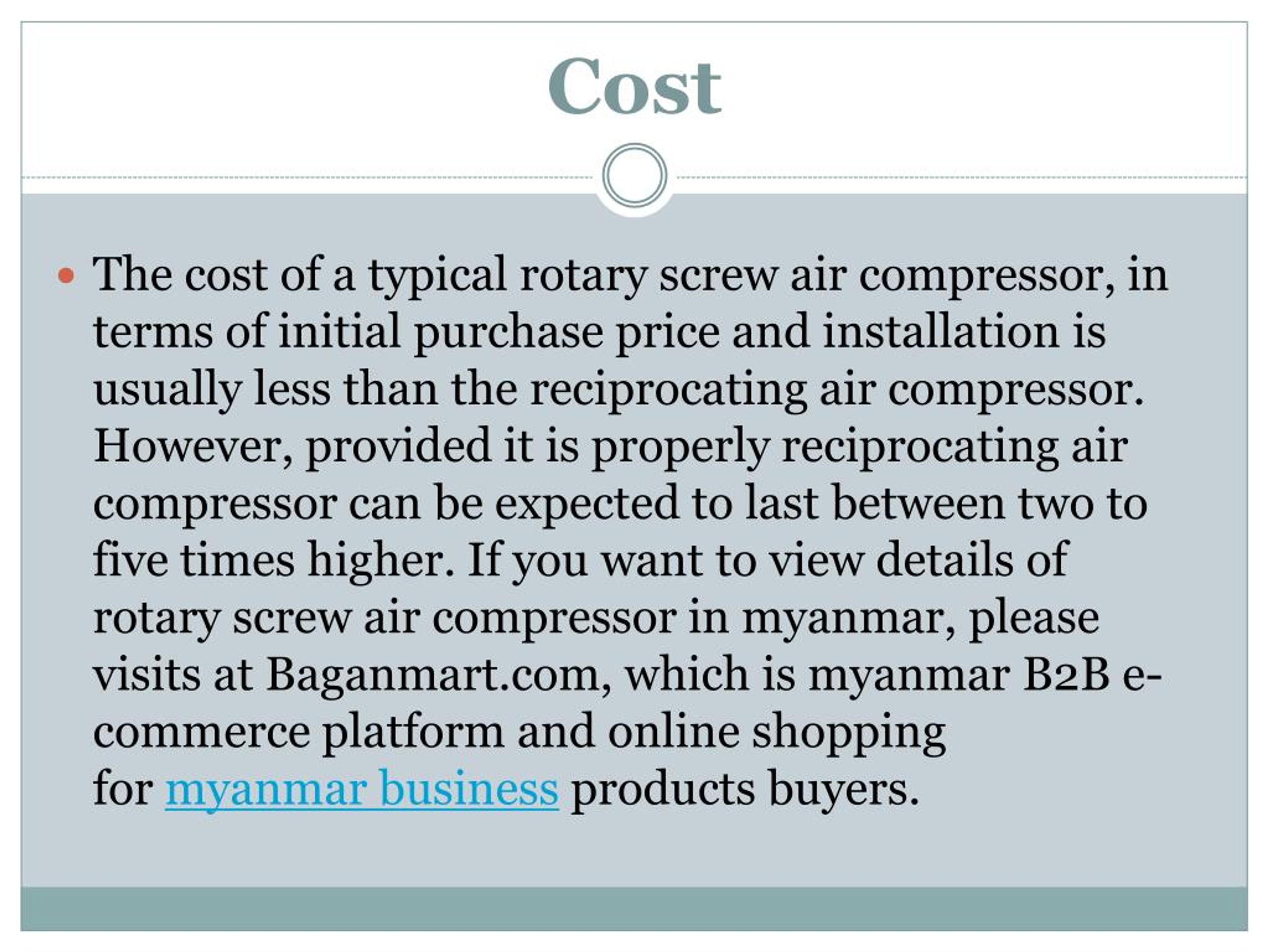 PPT Advantages and Disadvantages of Rotary Screw Air Compressor in