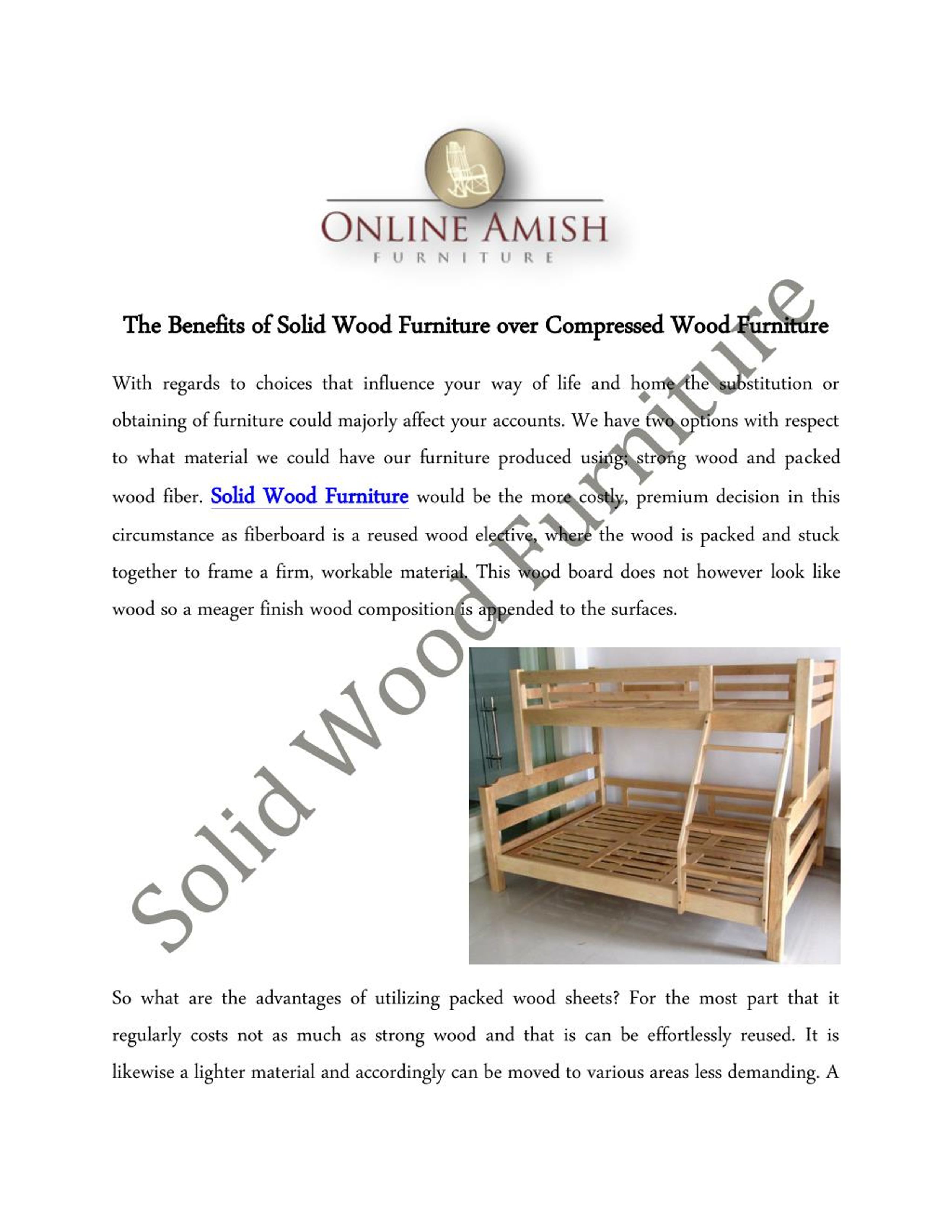 PPT The Benefits of Solid Wood Furniture over Compressed Wood