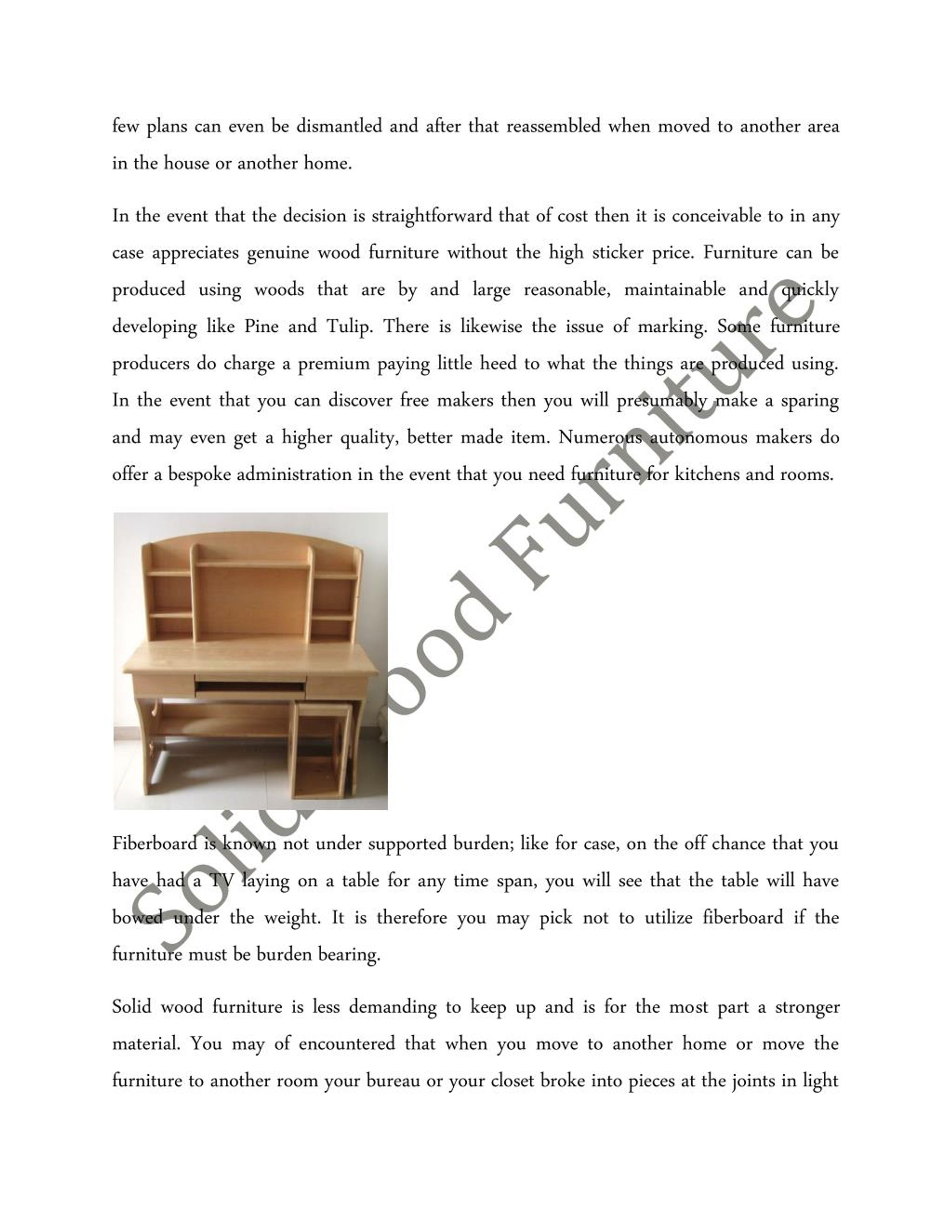 PPT The Benefits of Solid Wood Furniture over Compressed Wood