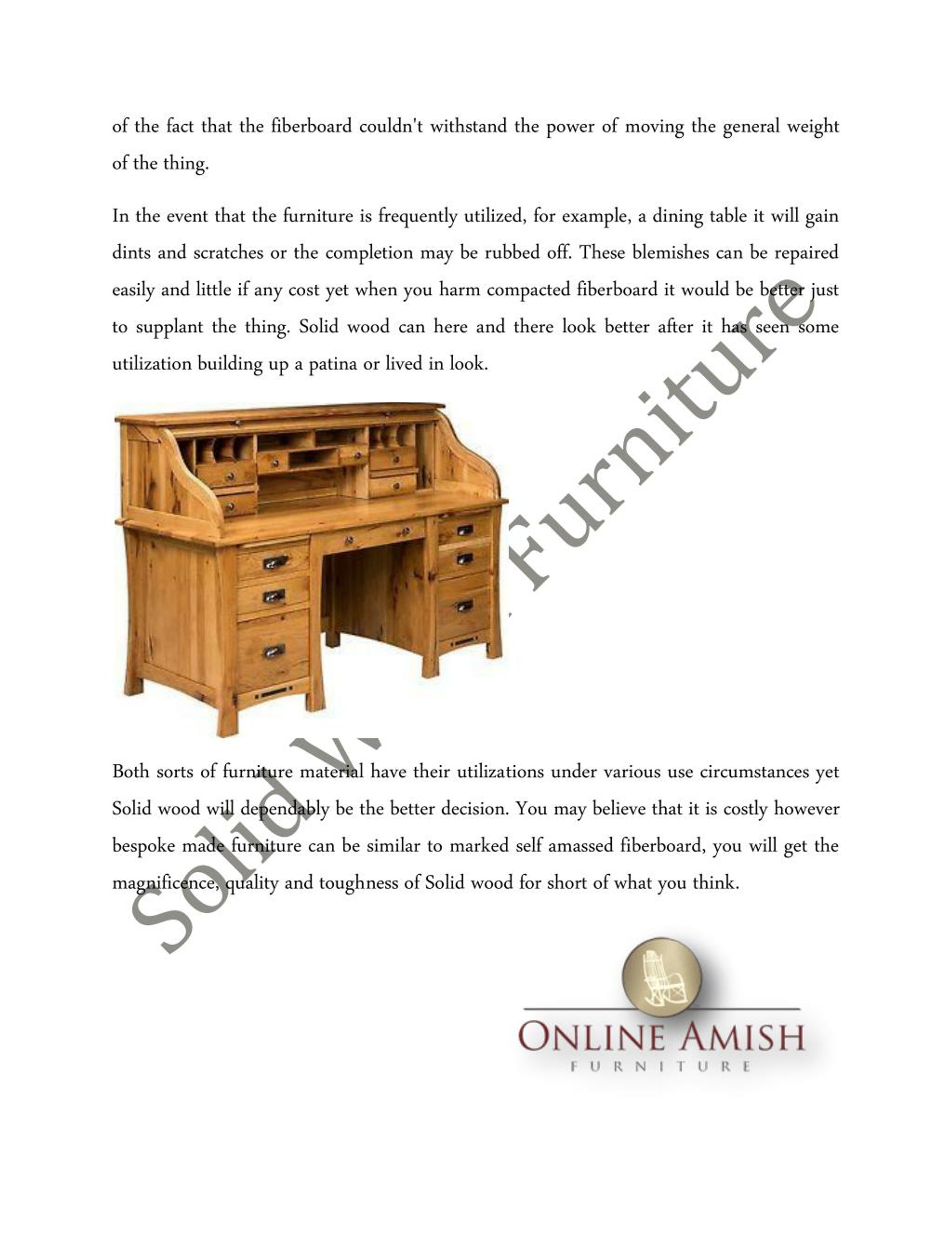 PPT The Benefits of Solid Wood Furniture over Compressed Wood