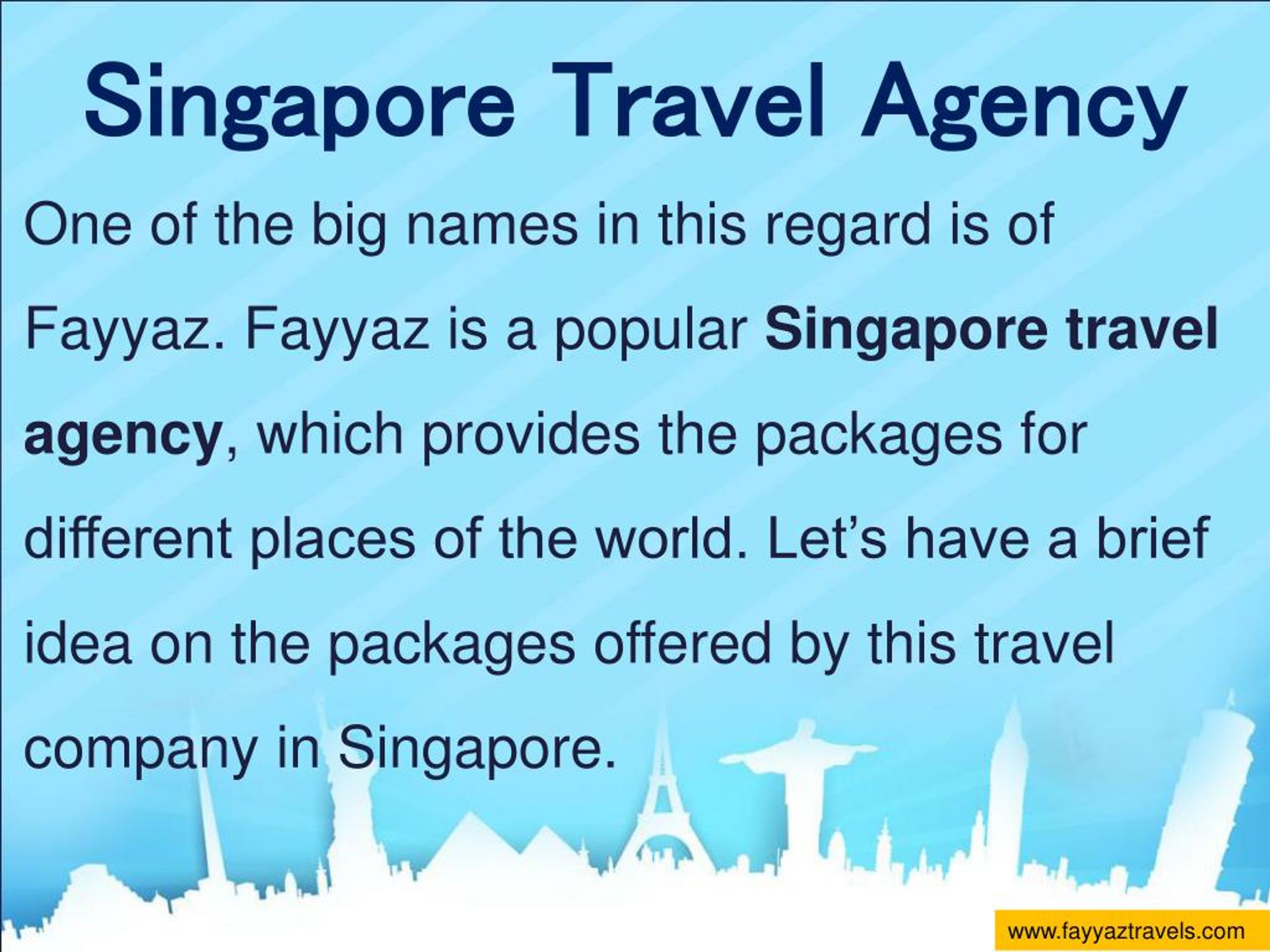 PPT Best & Luxury Travel Agency from Singapore PowerPoint