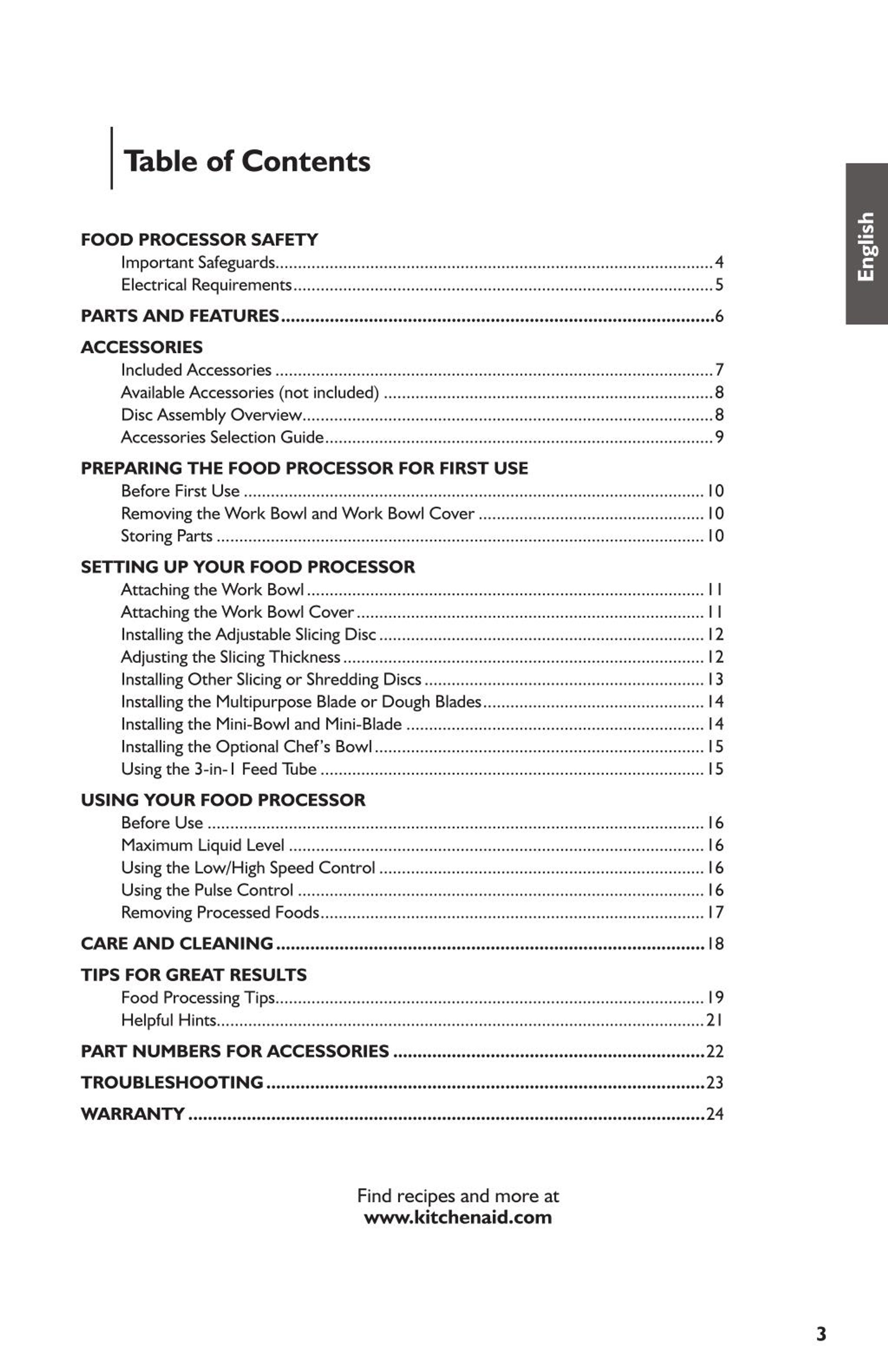PPT KitchenAid® 13Cup Food Processor Manual PowerPoint Presentation