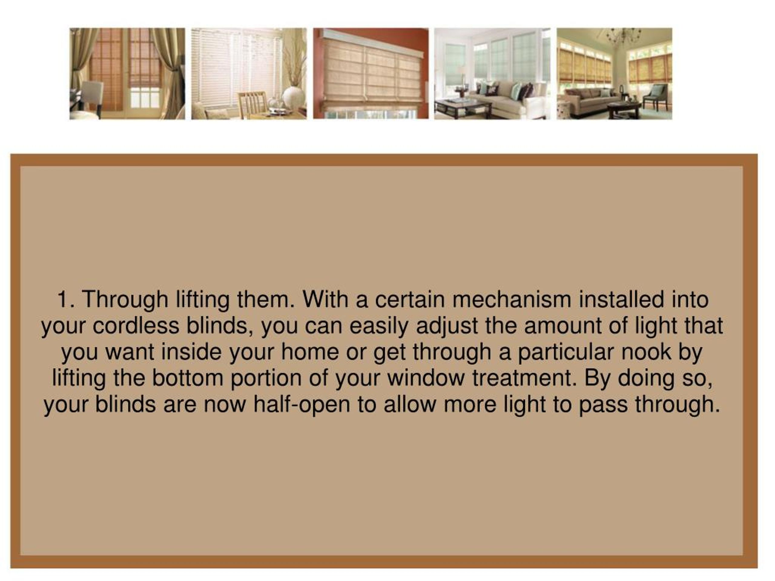PPT How Do Cordless Window Blinds Work PowerPoint Presentation, free