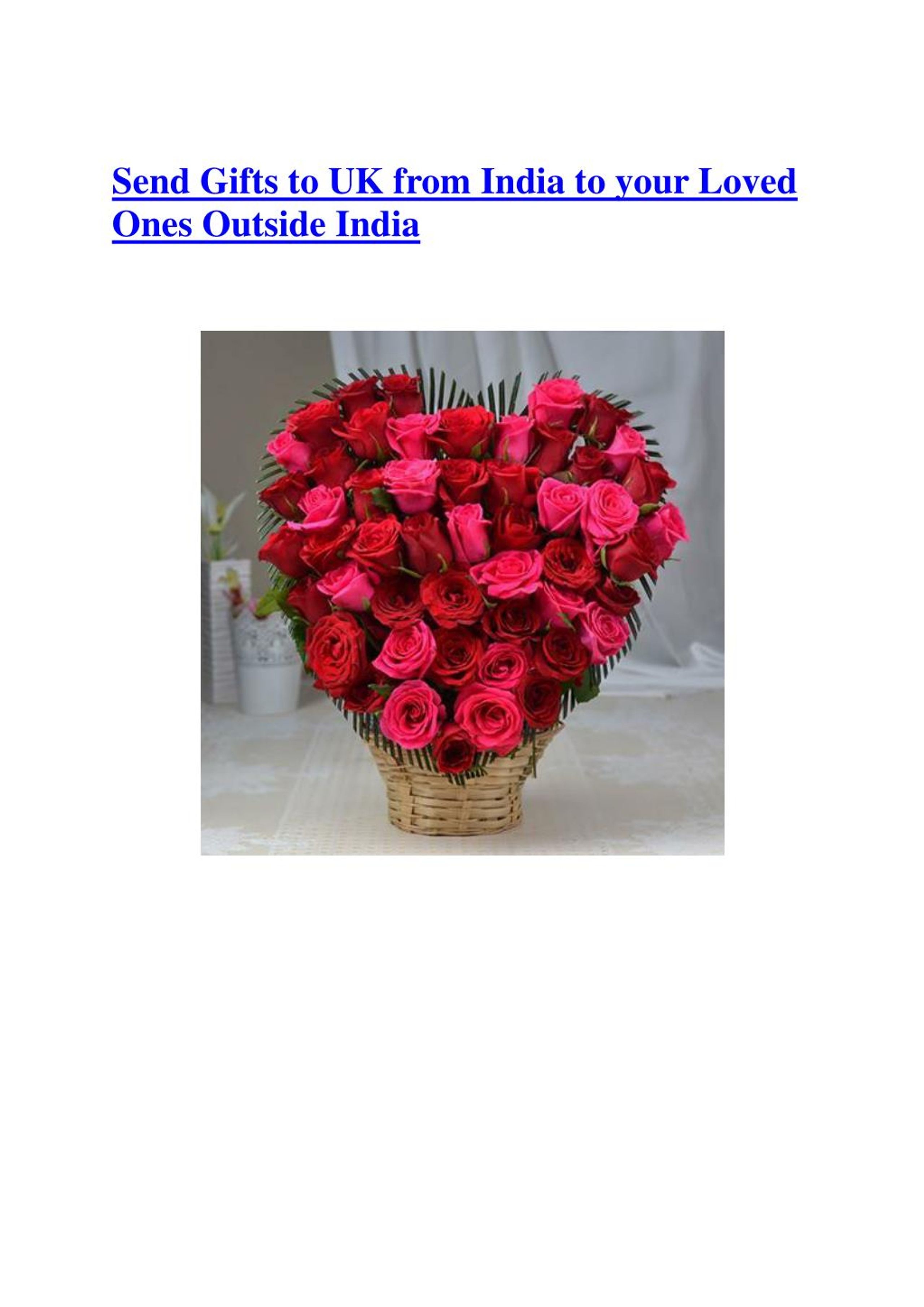 PPT Send Gifts to UK from India to your Loved Ones Outside India