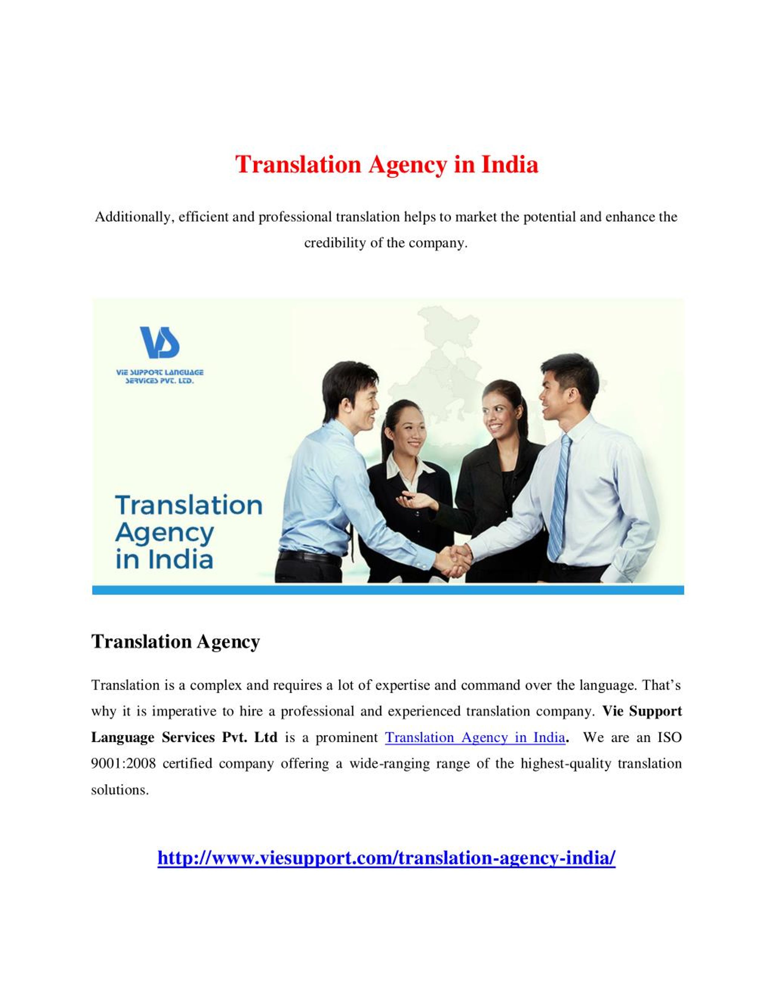 PPT Translation Agency in India PowerPoint Presentation, free