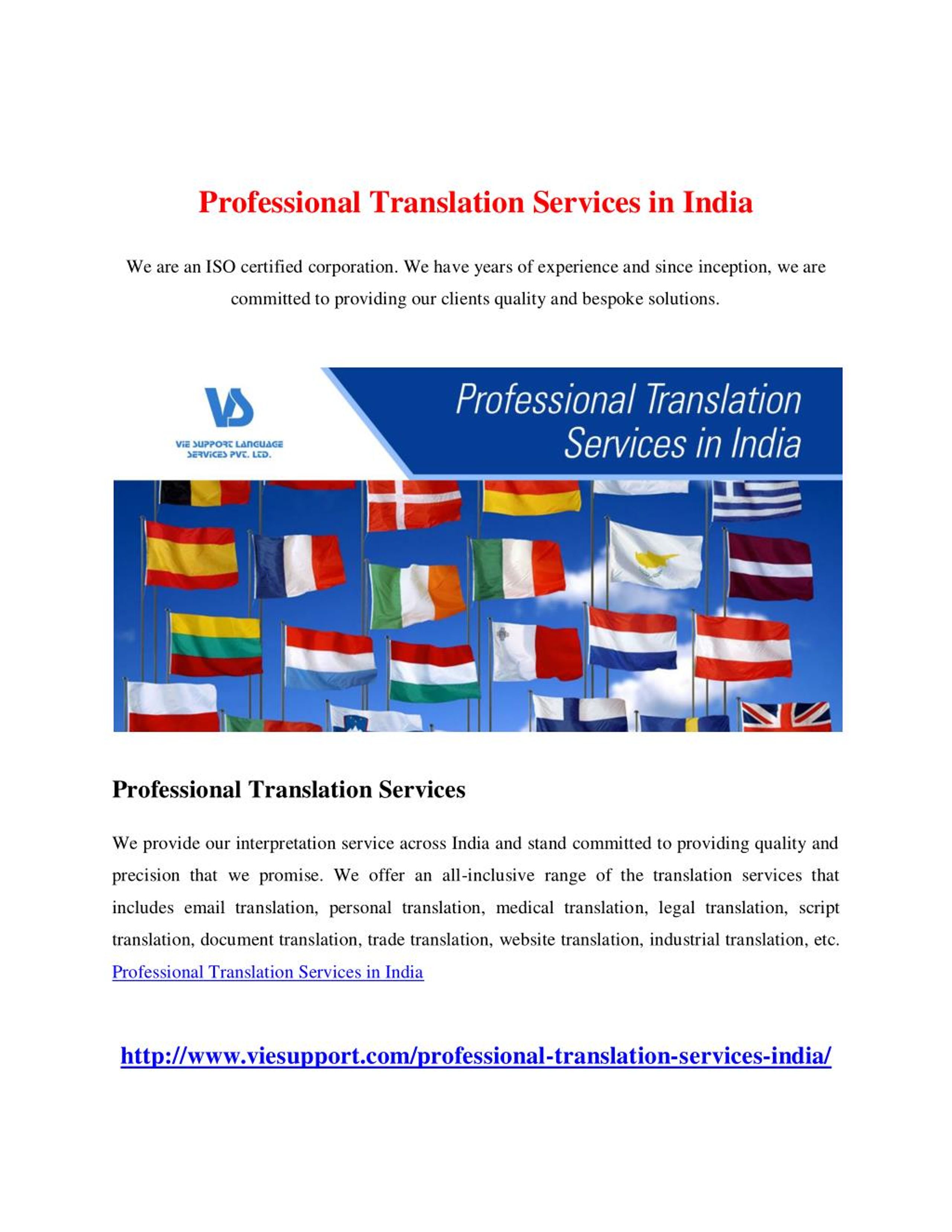 PPT Professional Translation Services in India PowerPoint