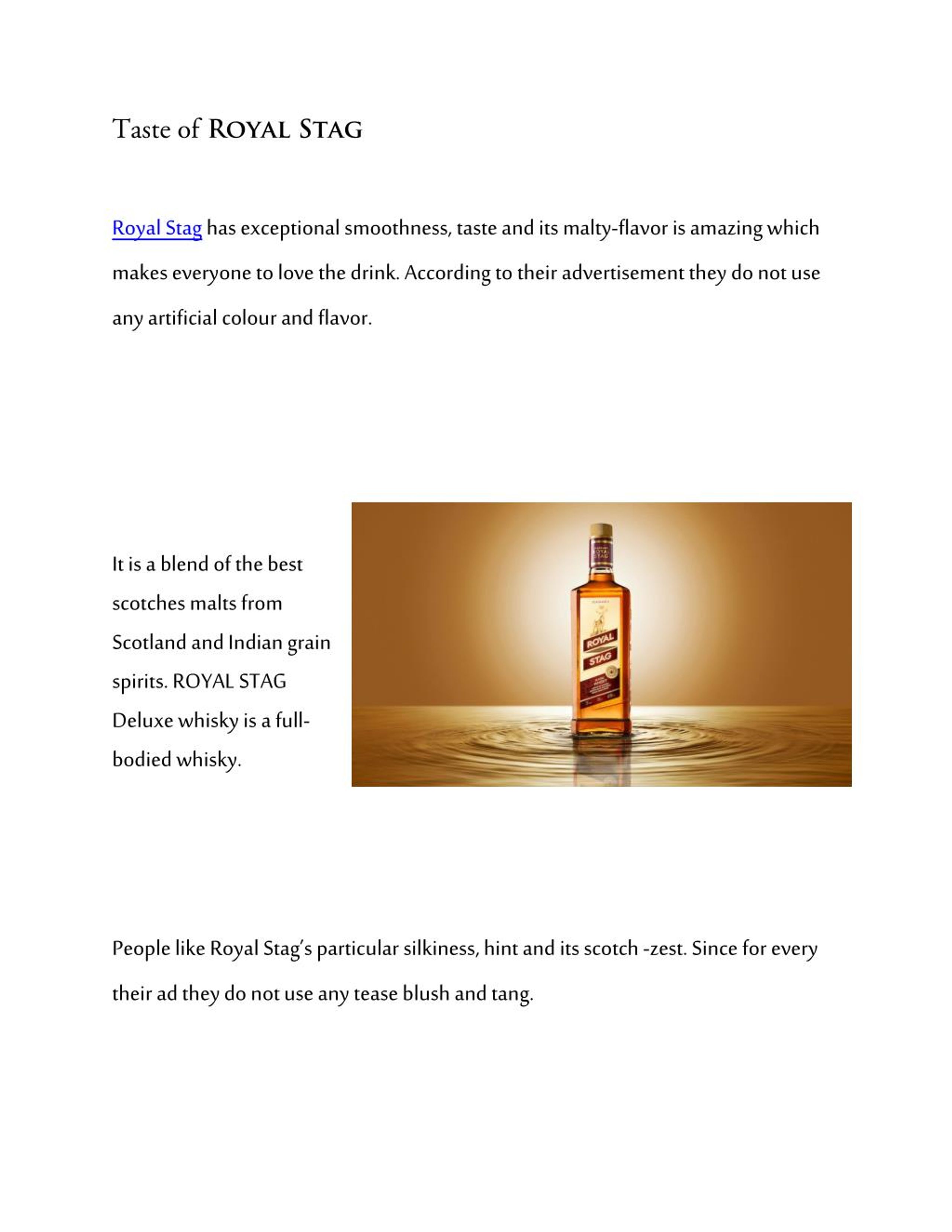 PPT Royal Stag whisky PowerPoint Presentation, free download ID7400982