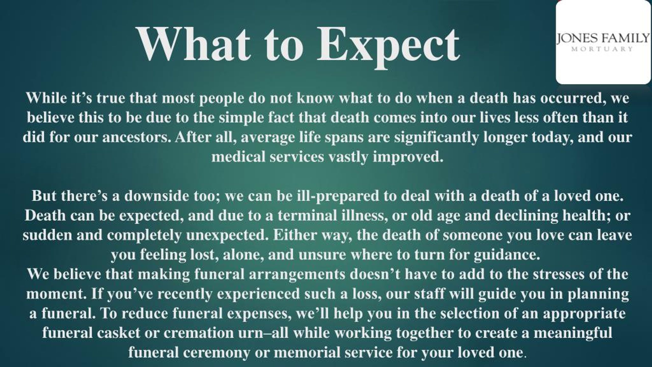 PPT Jones Family Mortuary PowerPoint Presentation, free download ID
