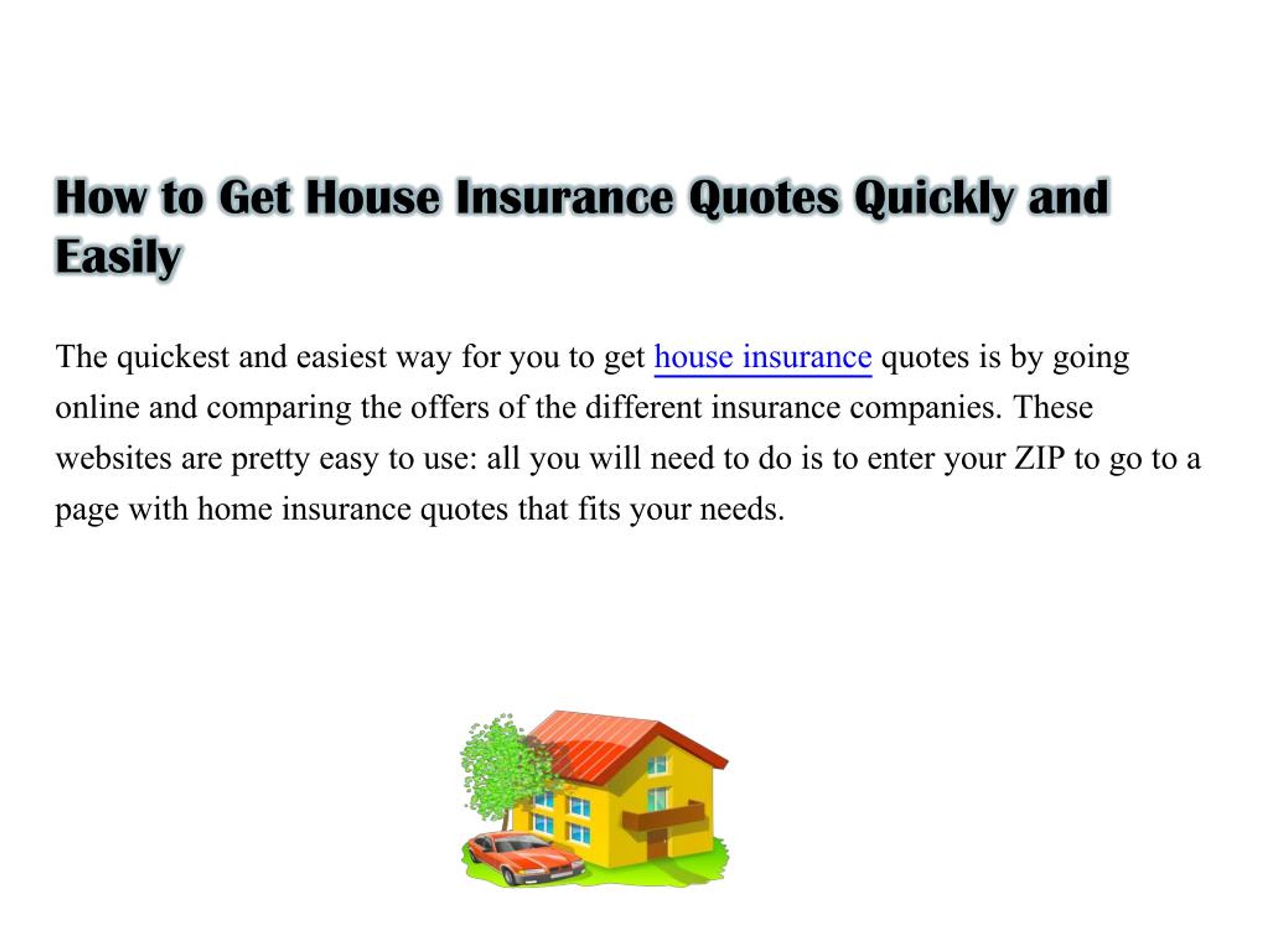 PPT How to Find the Best House Insurance PowerPoint Presentation
