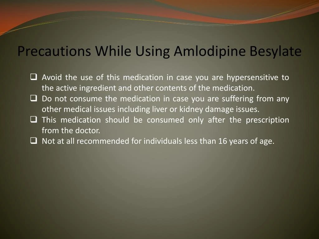 PPT Amlodipine Besylate 5mg Is Used To Treat High Blood Pressure