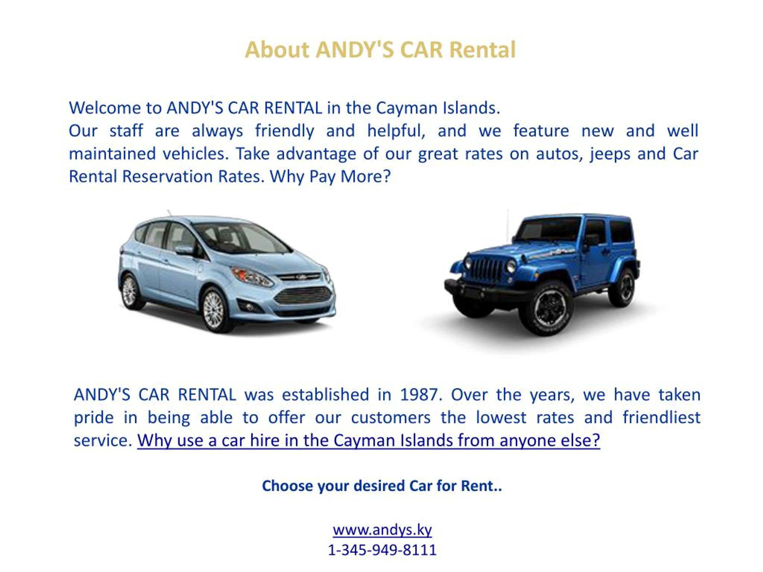 PPT Choosing a car rental for your Grand Cayman vacation PowerPoint Presentation ID7404318
