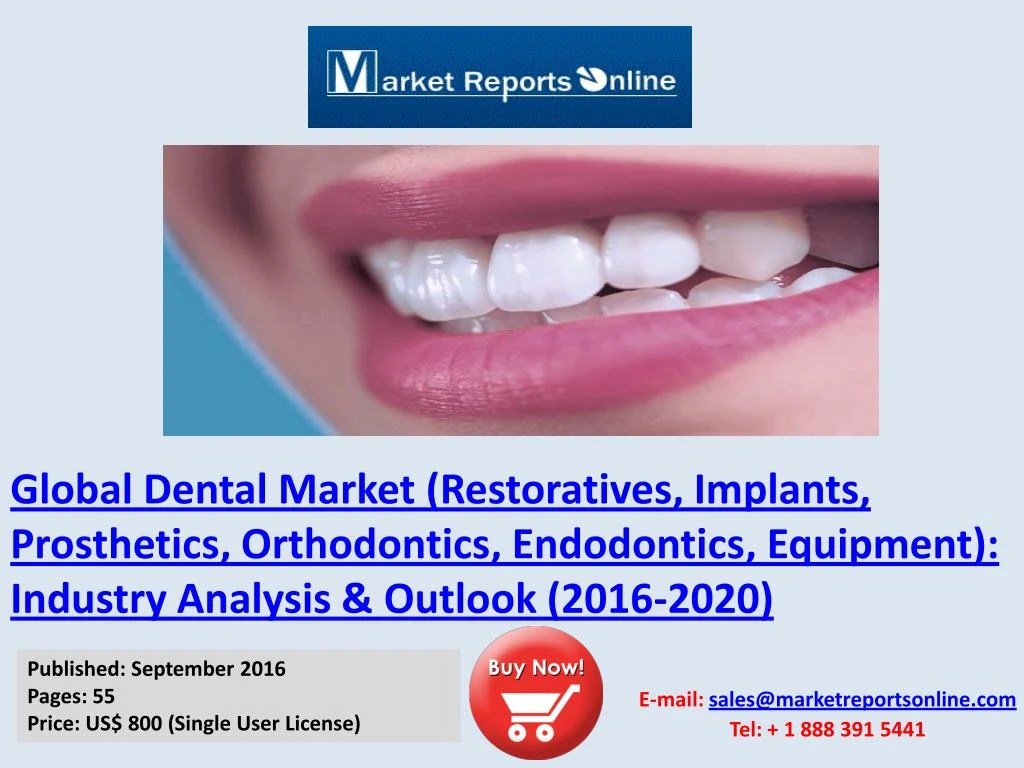 PPT Global Dental Market Analysis Forecasts 20162020 PowerPoint