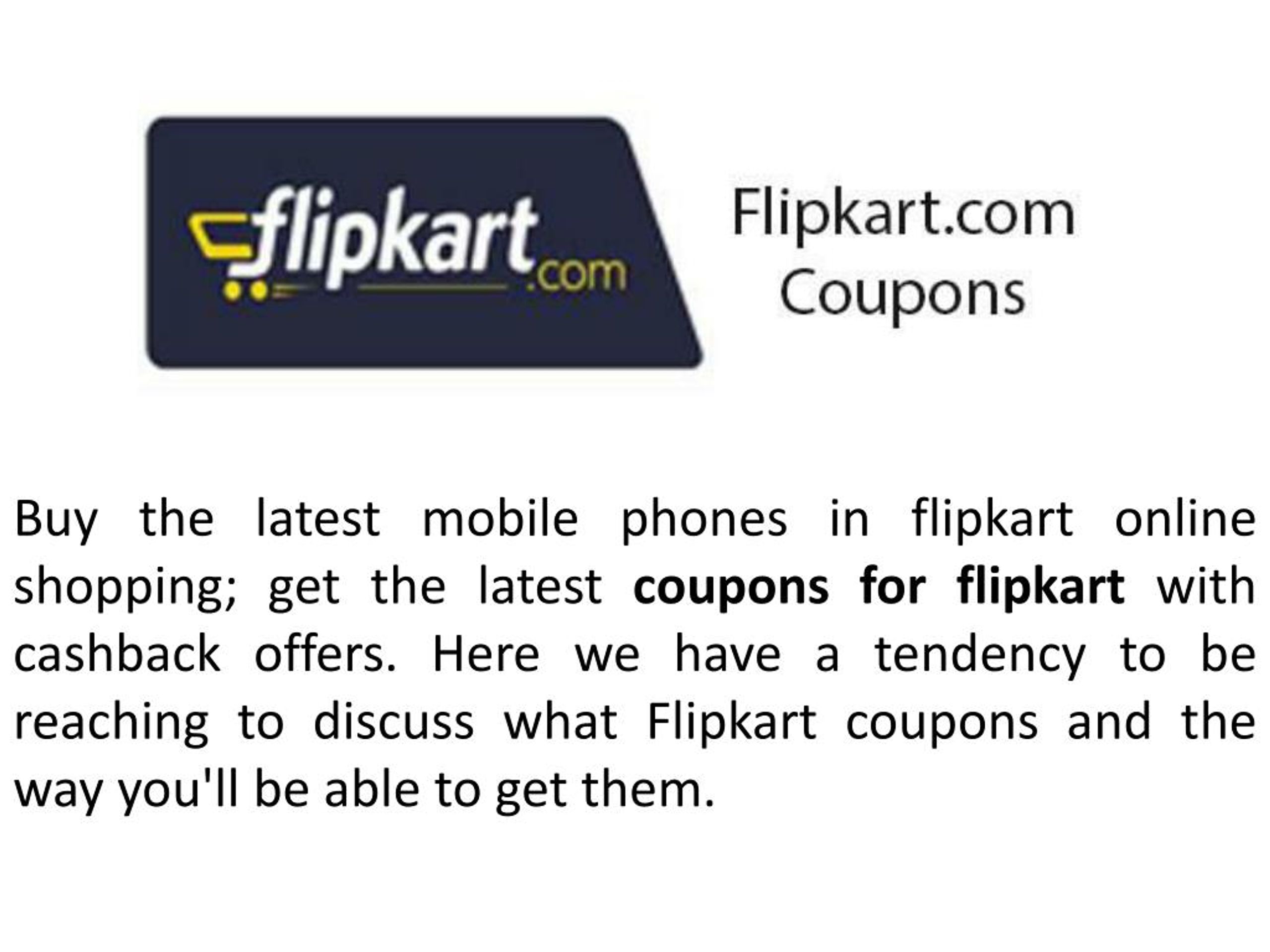 PPT coupons for flipkart PowerPoint Presentation, free download ID