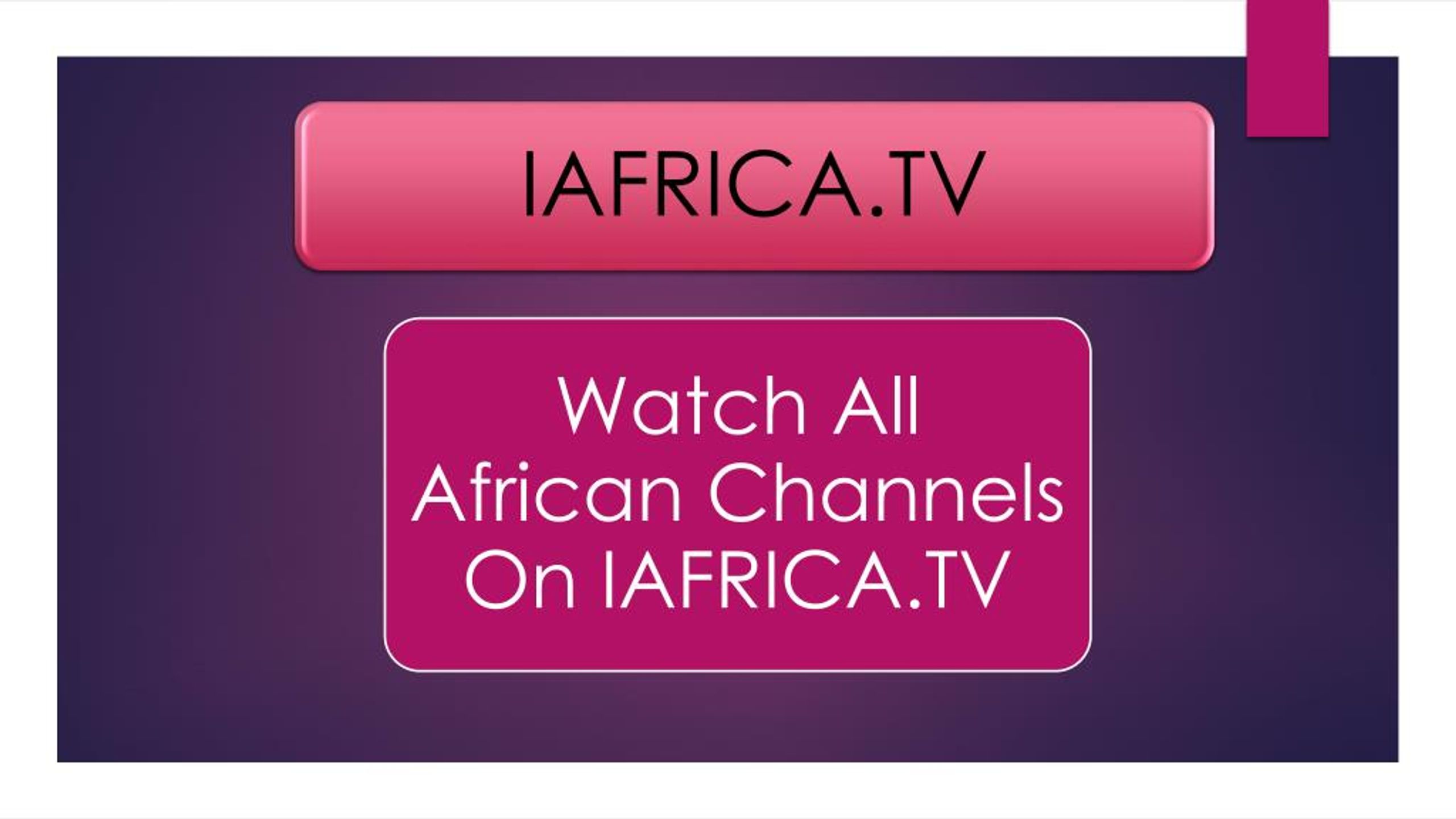 PPT African TVWatch Live TV PowerPoint Presentation, free download