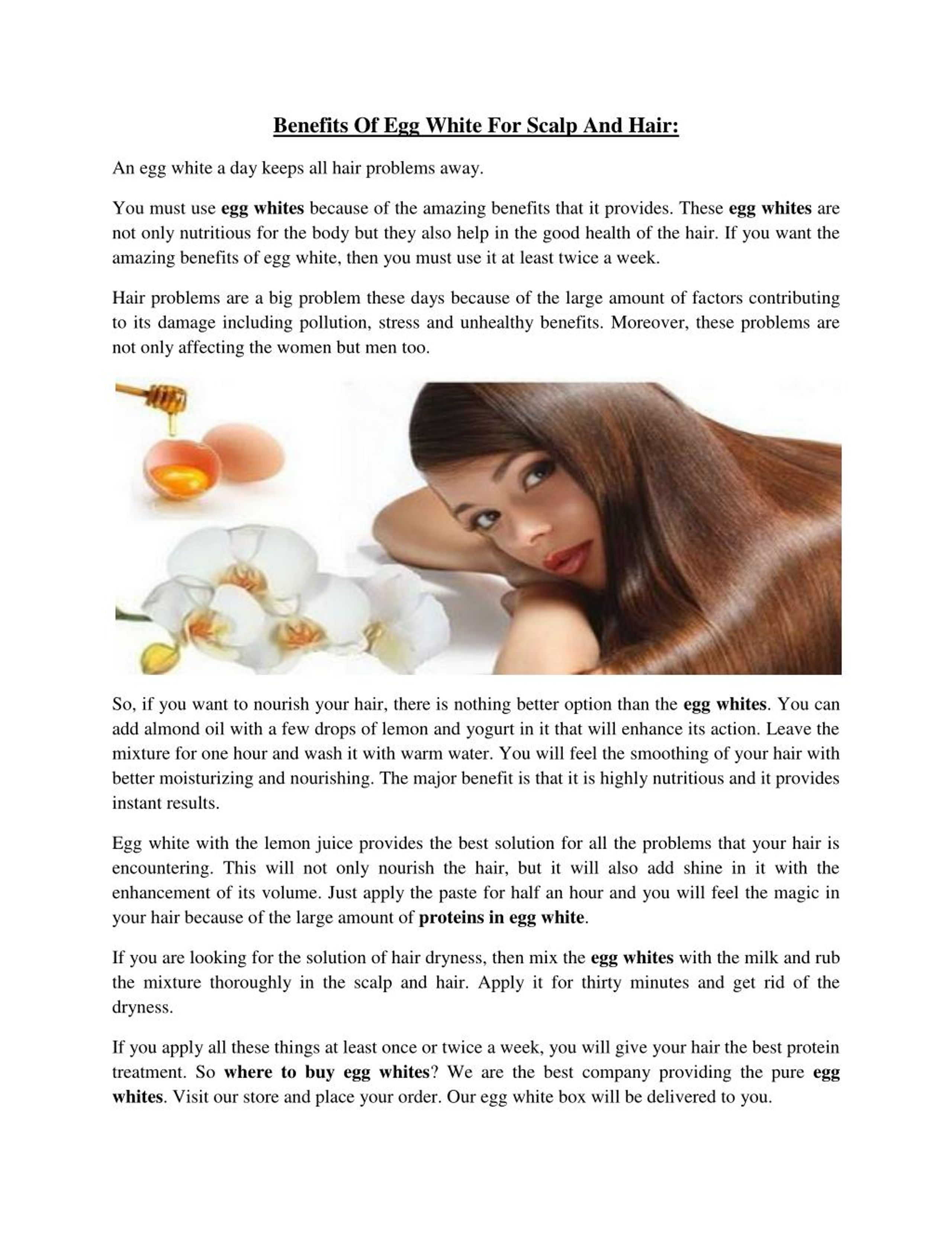 PPT Benefits Of Egg White For Scalp And Hair PowerPoint Presentation