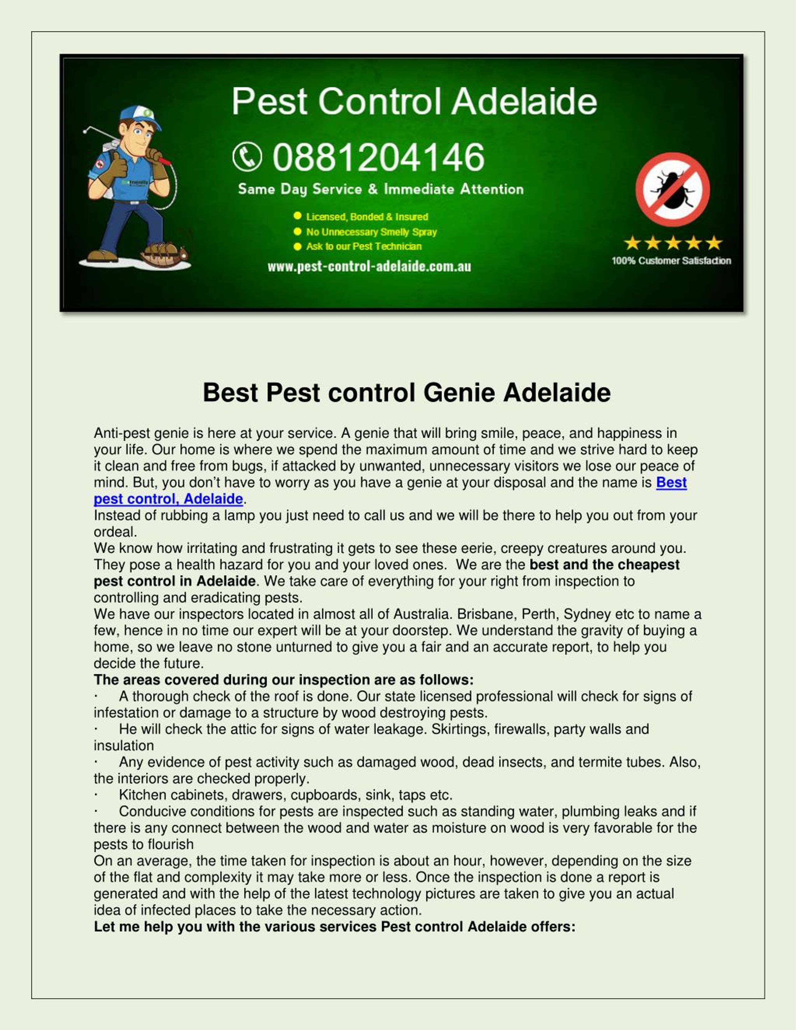 PPT Pest control adelaide PowerPoint Presentation, free download ID7407157