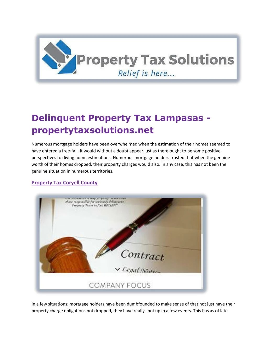 PPT Delinquent Property Tax Lampasas PowerPoint Presentation, free download ID7407334