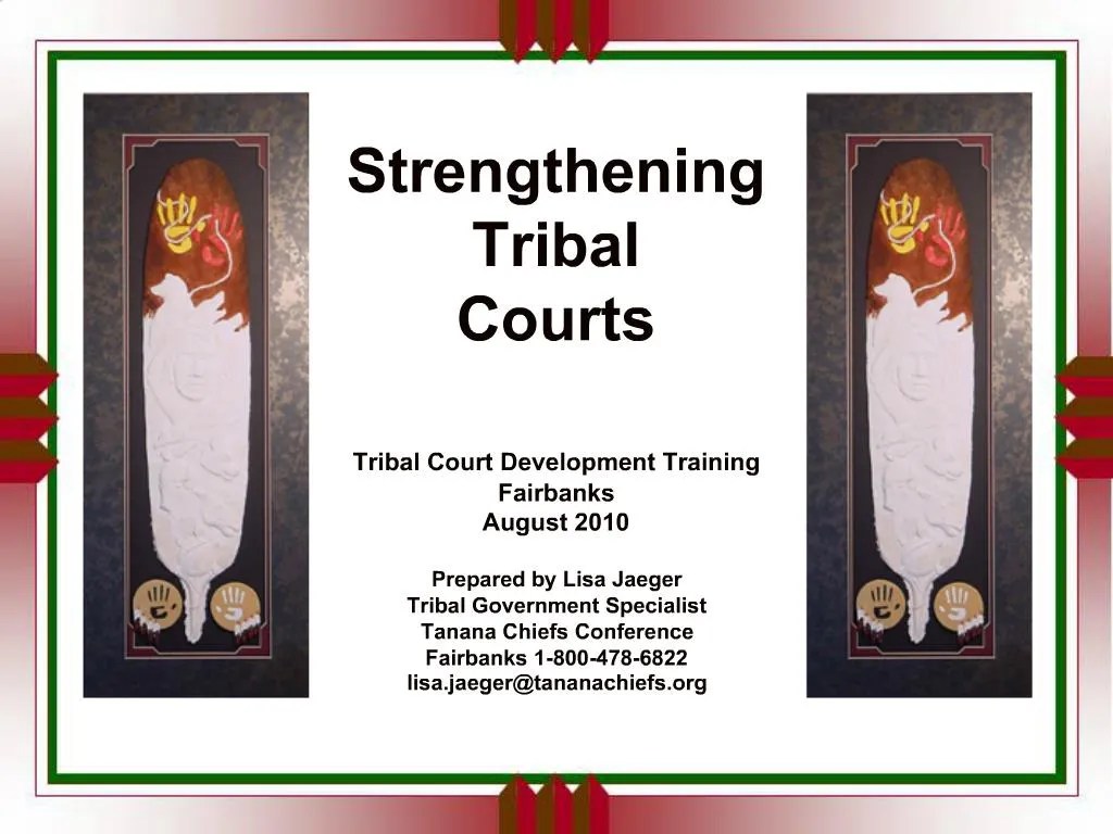PPT Strengthening Tribal Courts Tribal Court Development Training
