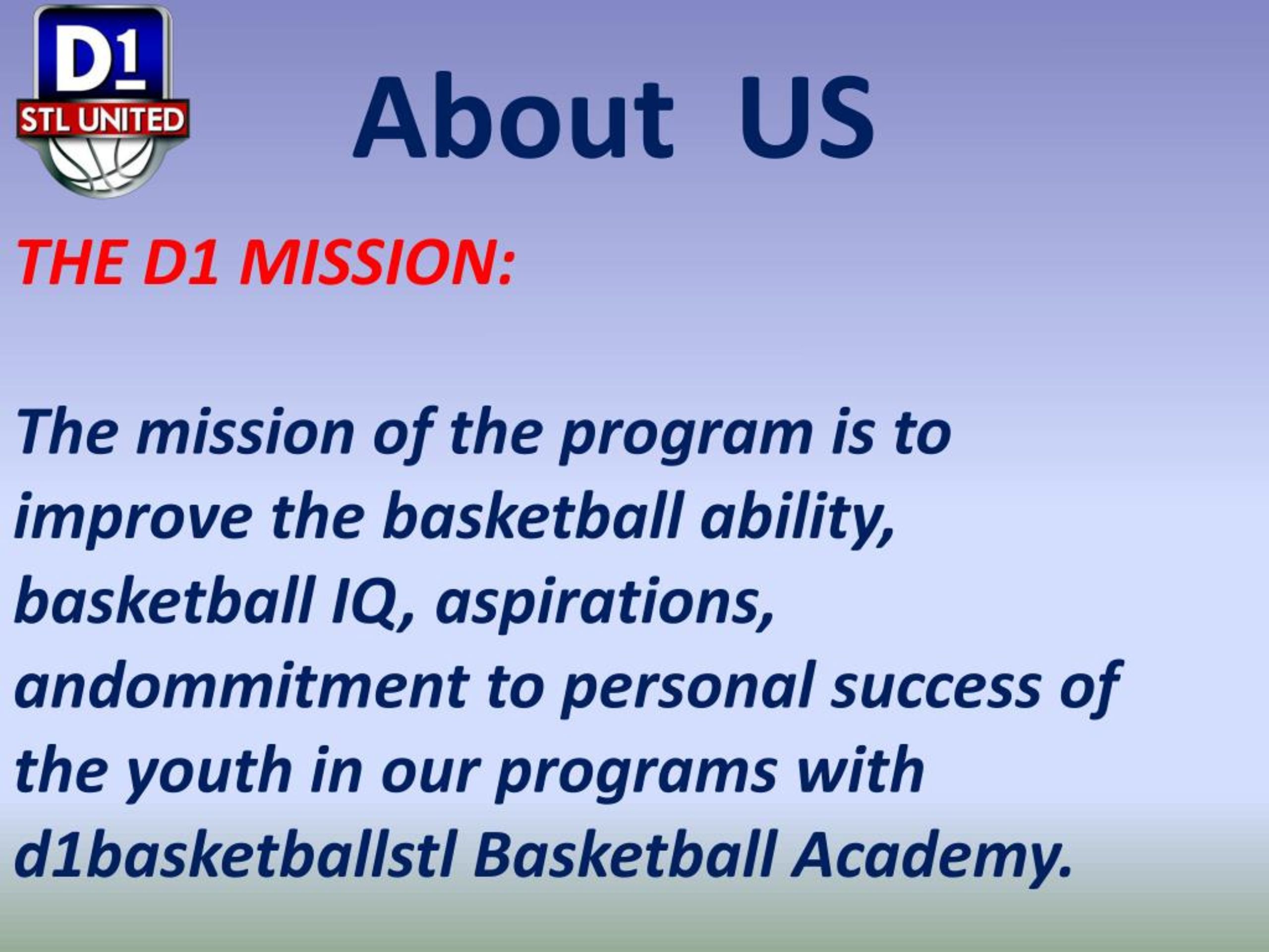 PPT Best Basketball Campus for premier Training D1 UNITED STL