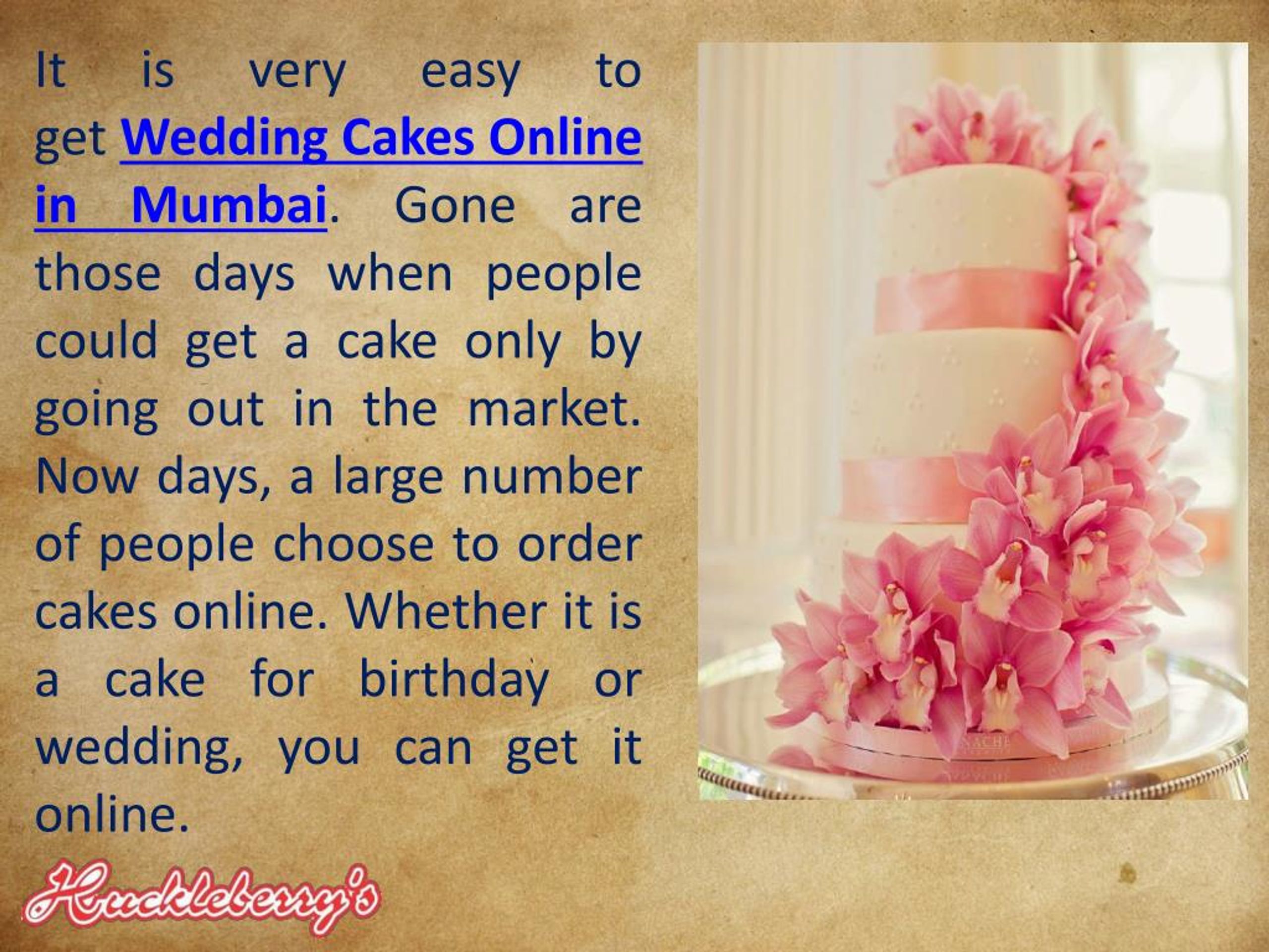 PPT Order Great Wedding Cake Online in Mumbai PowerPoint Presentation