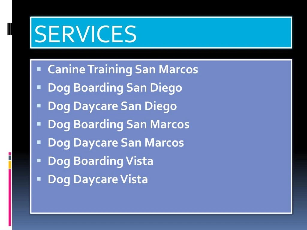 PPT Dog Boarding Del mar PowerPoint Presentation ID7412365